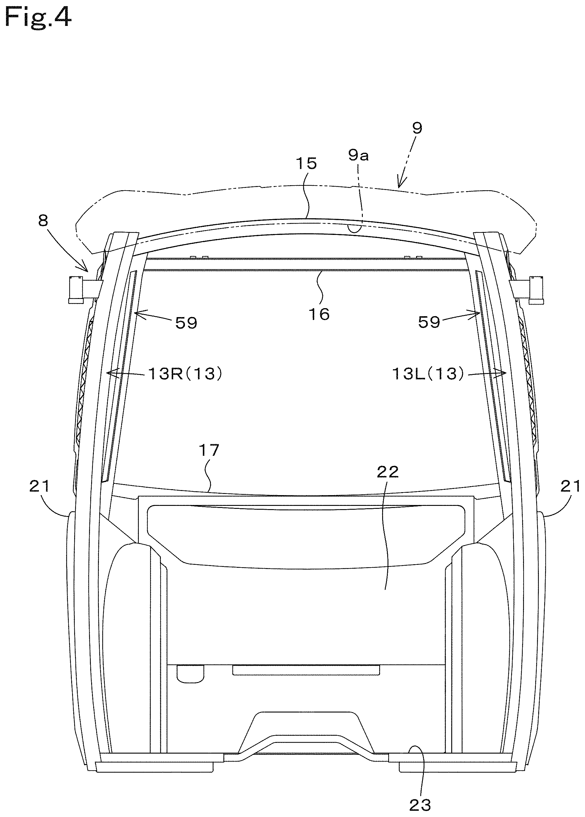 Patent US11780286 Figure 4 – Cabin