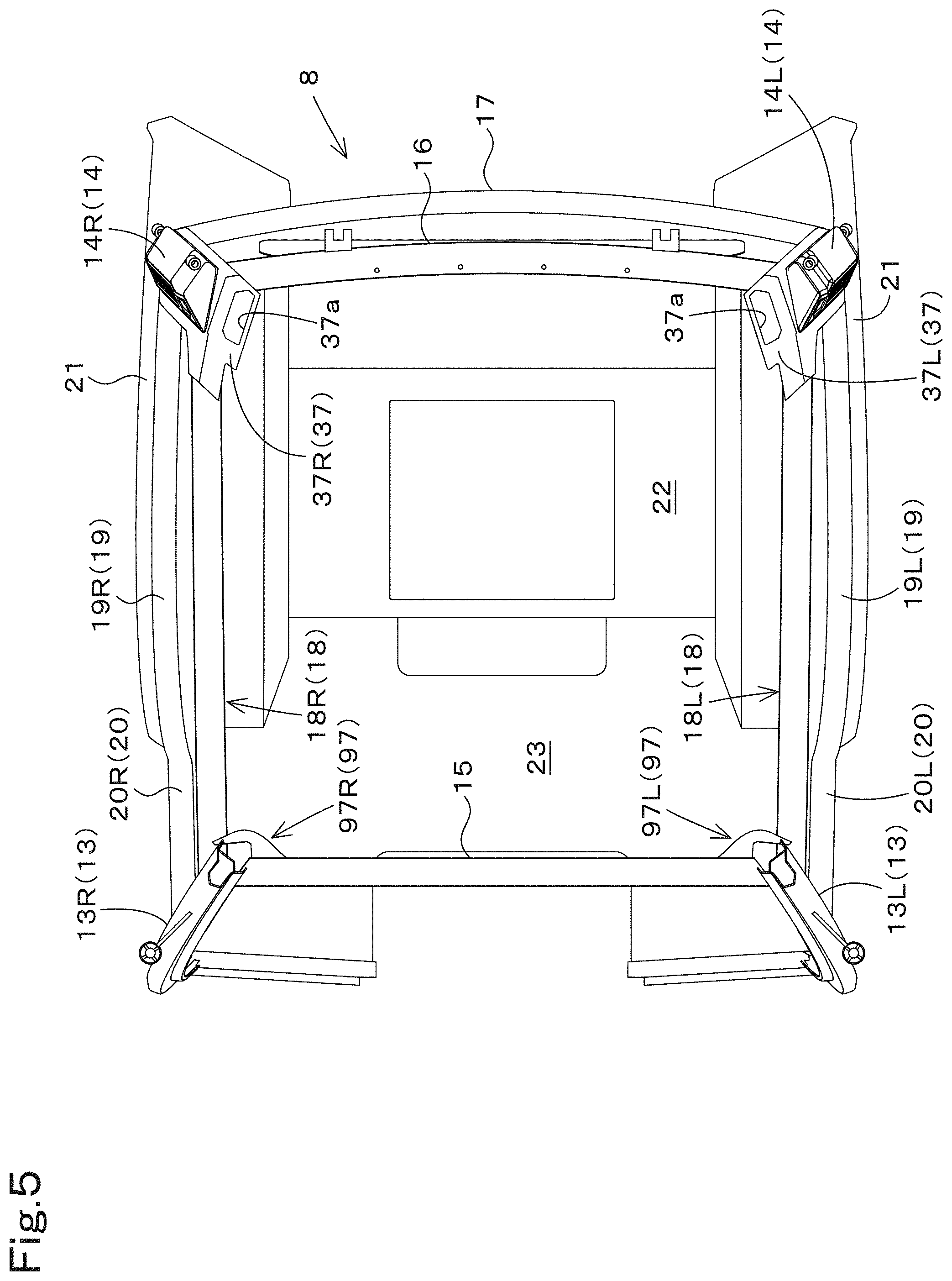 Patent US11780286 Figure 5 – Cabin