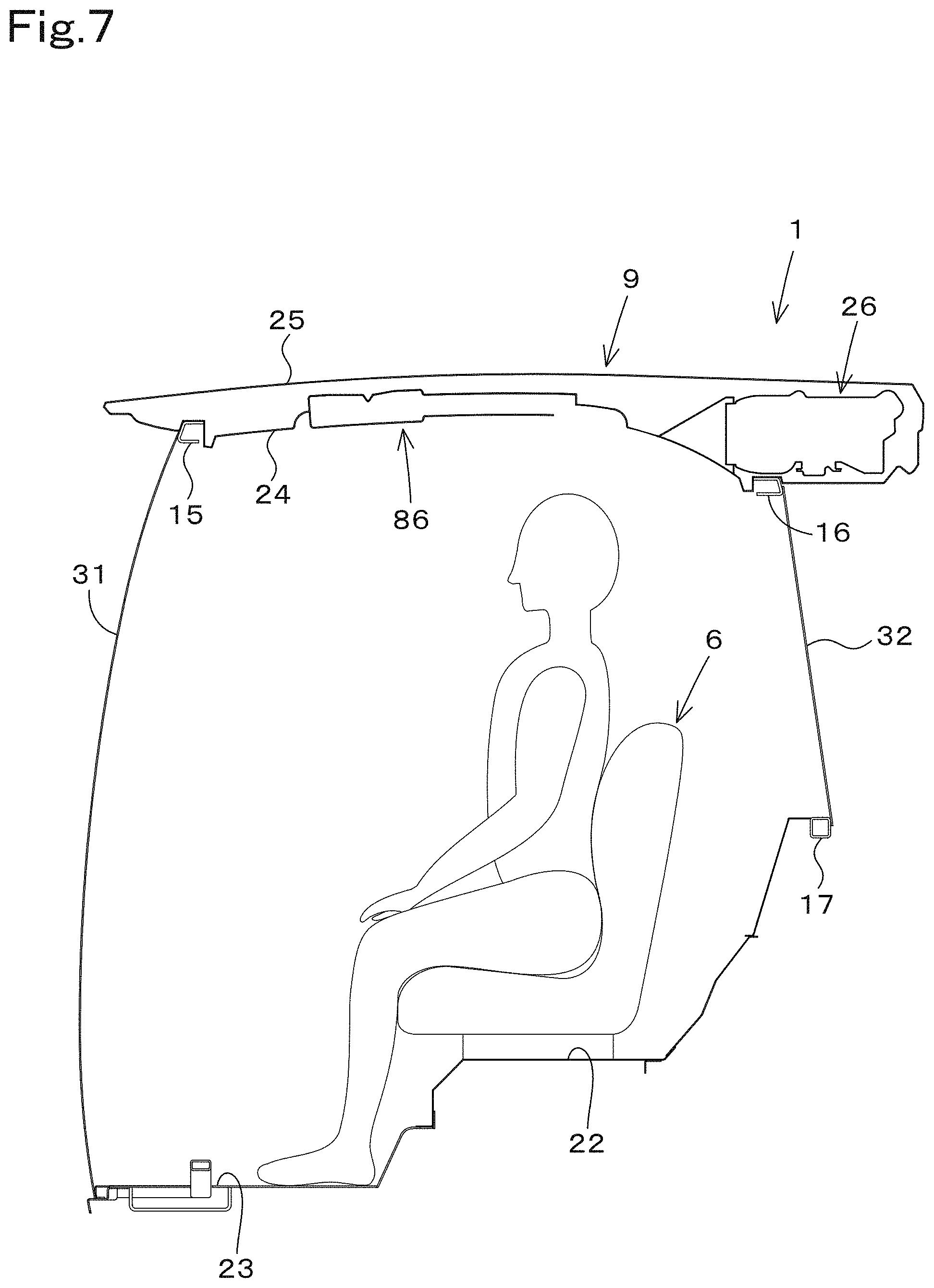 Patent US11780286 Figure 7 – Cabin