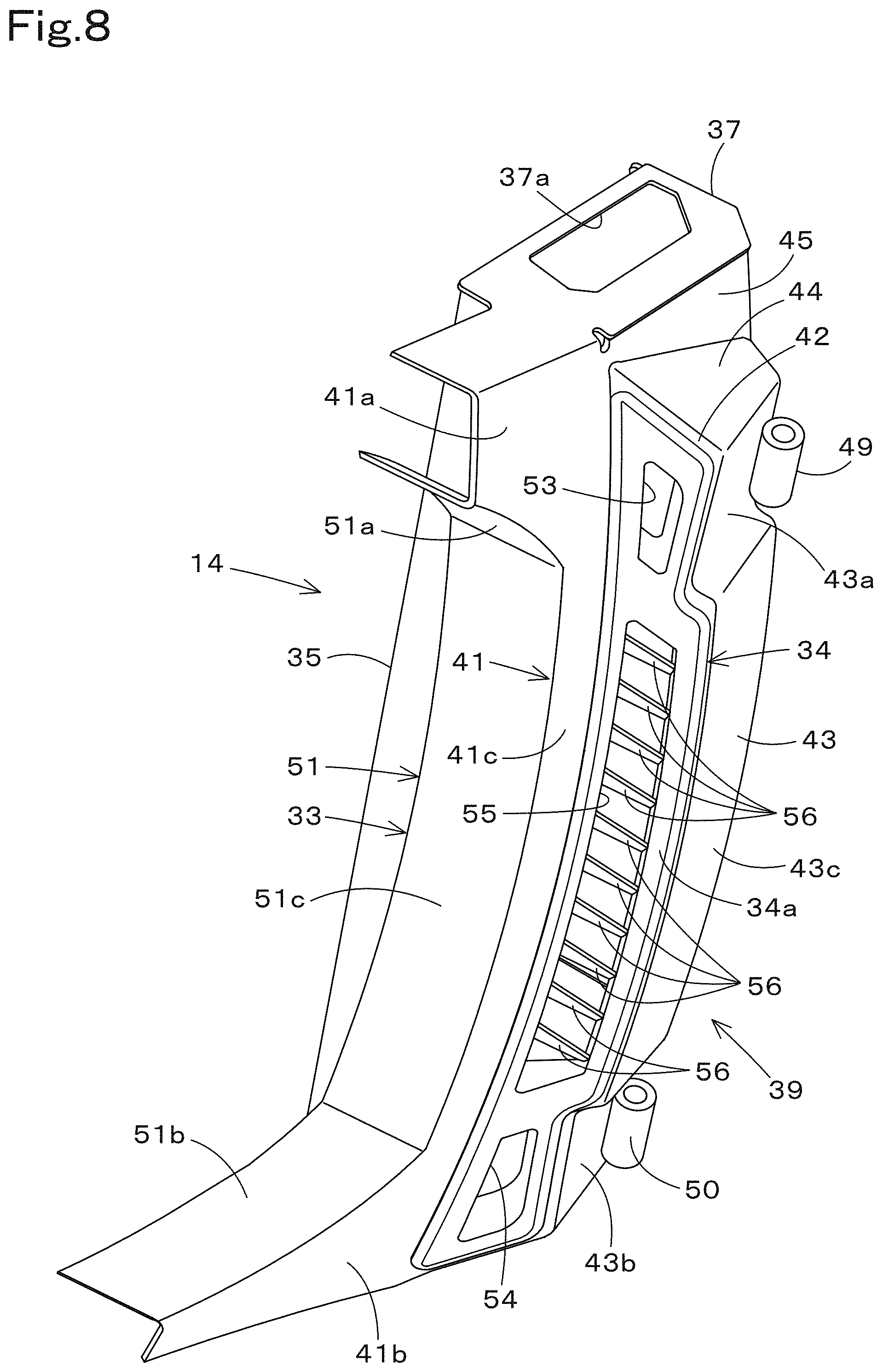 Patent US11780286 Figure 8 – Cabin