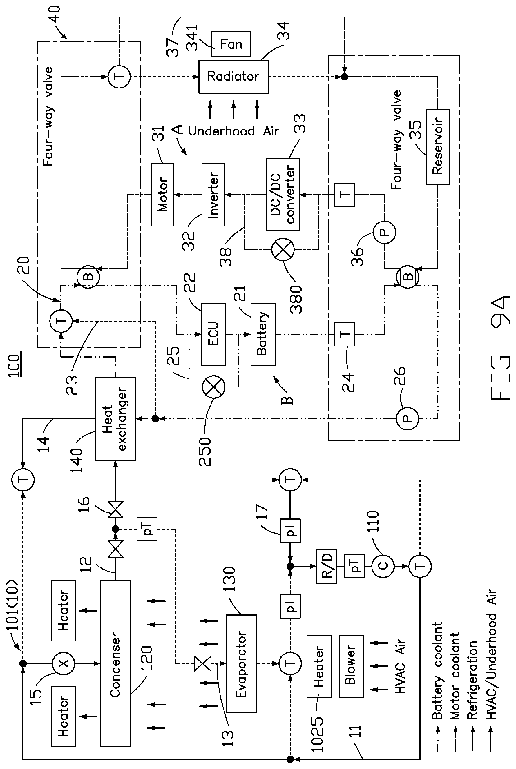 Patent US11780287 Figure 6 – Thermal management system and electric vehicle having the same