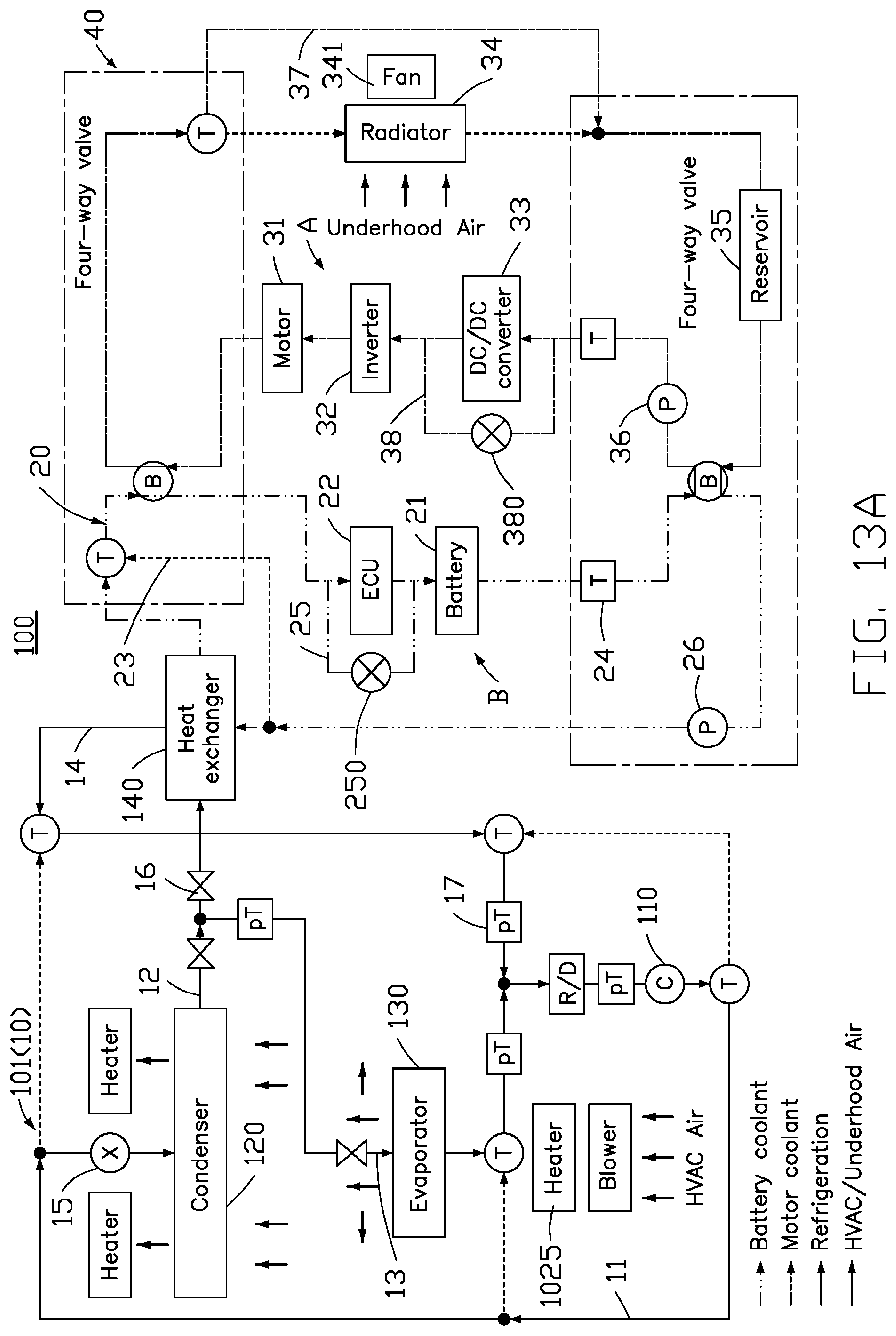 Patent US11780287 Figure 11 – Thermal management system and electric vehicle having the same