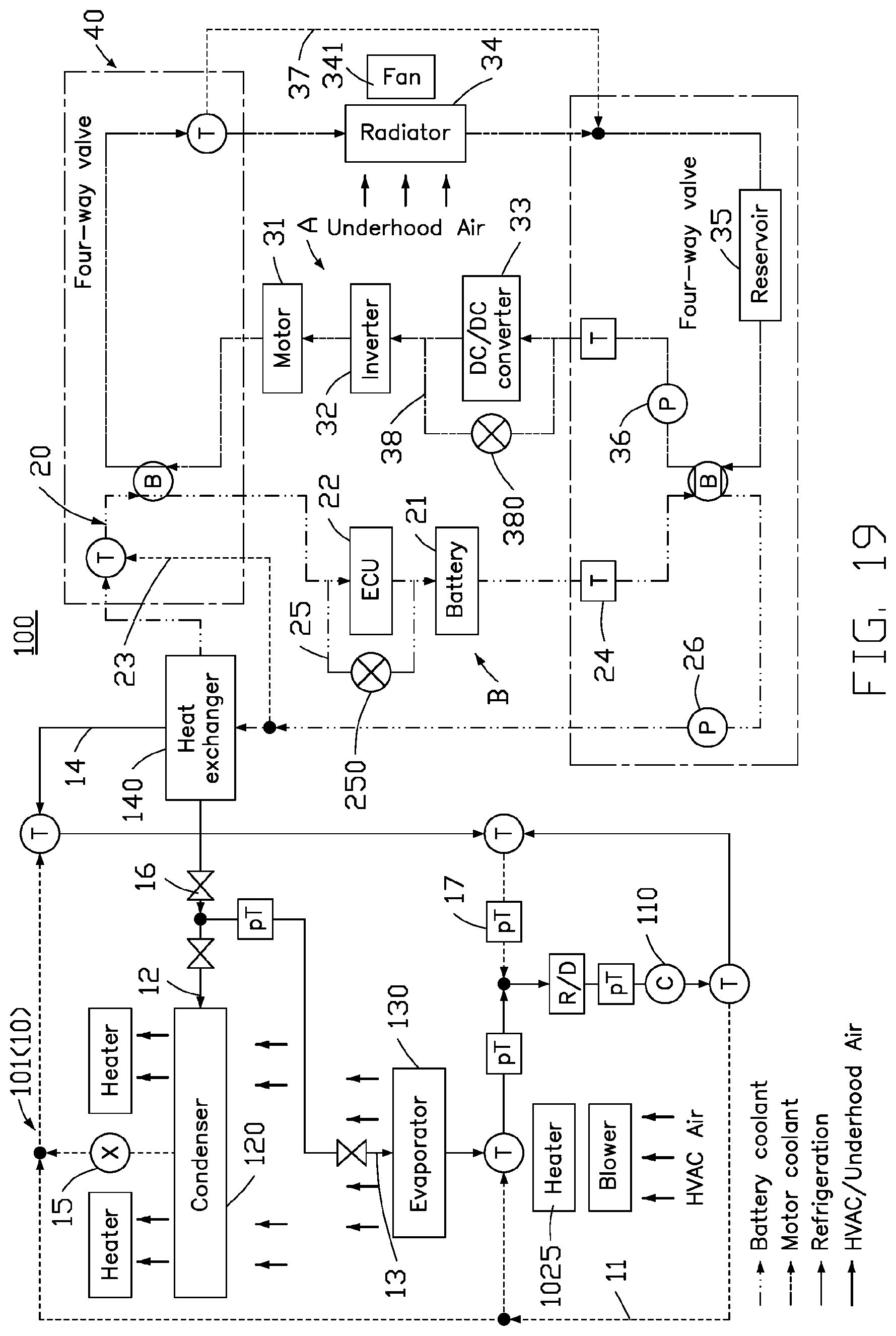 Patent US11780287 Figure 20 – Thermal management system and electric vehicle having the same
