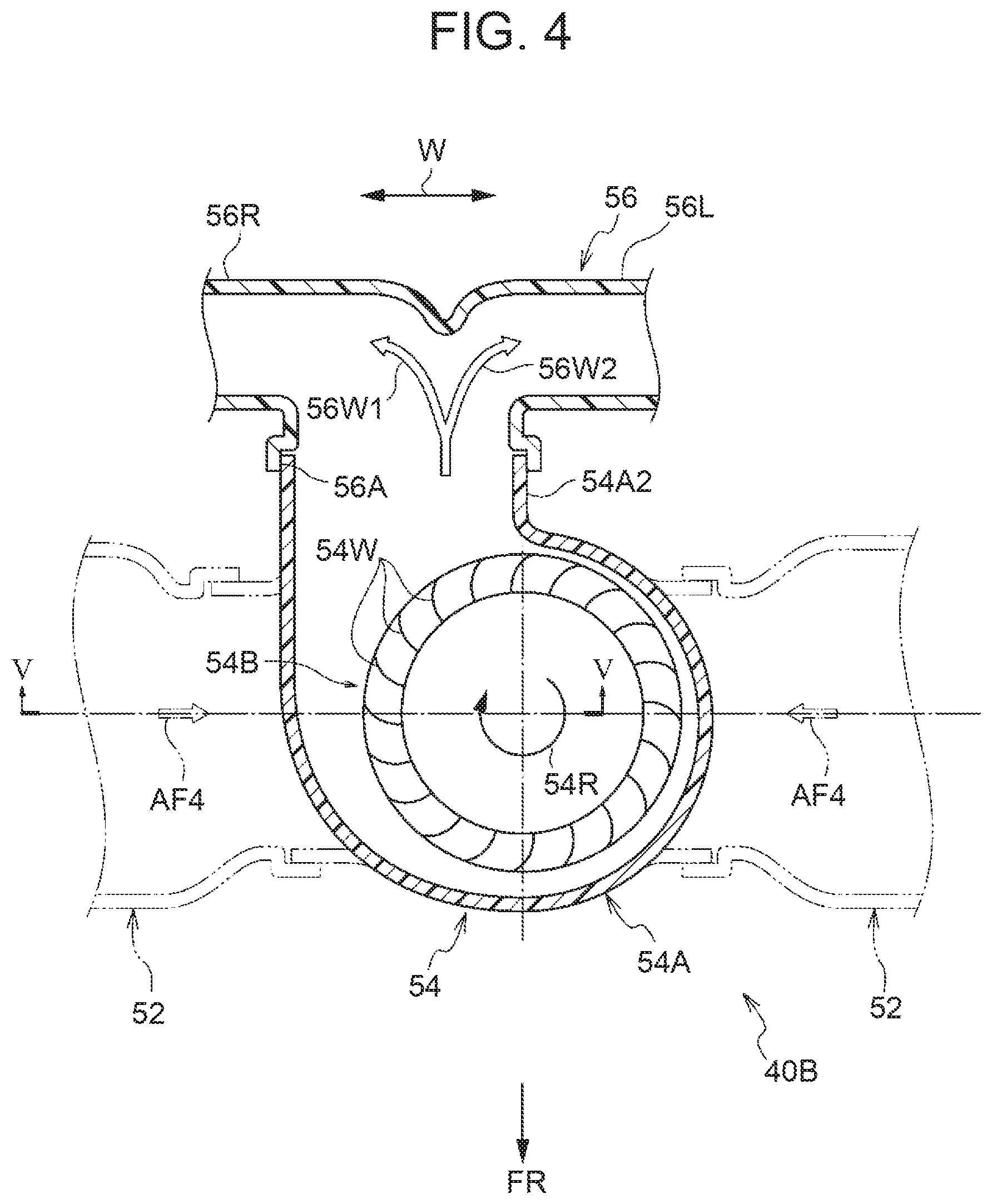 Patent US11780288 Figure 4 – Vehicle cabin airflow forming device