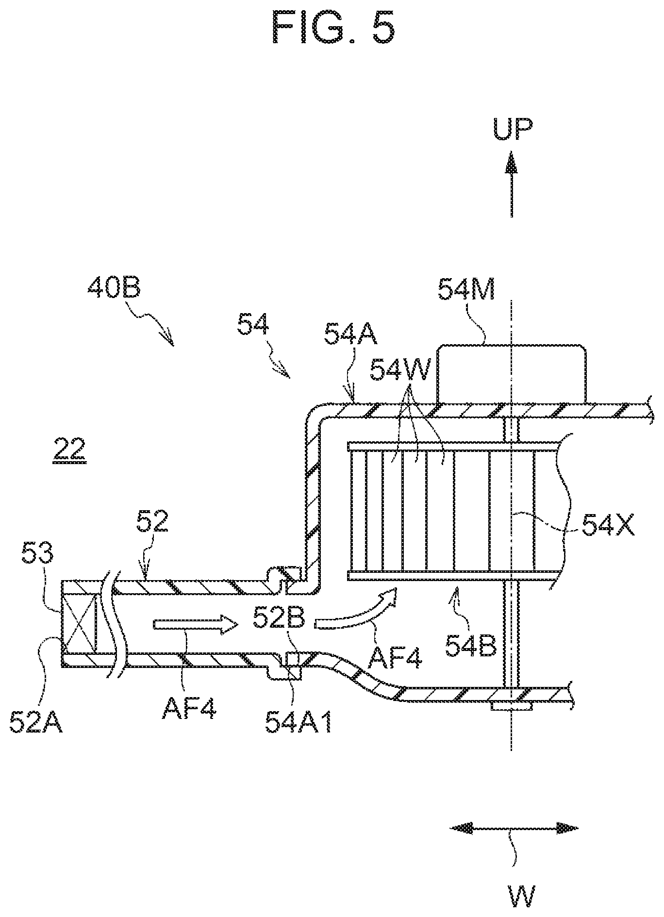 Patent US11780288 Figure 5 – Vehicle cabin airflow forming device