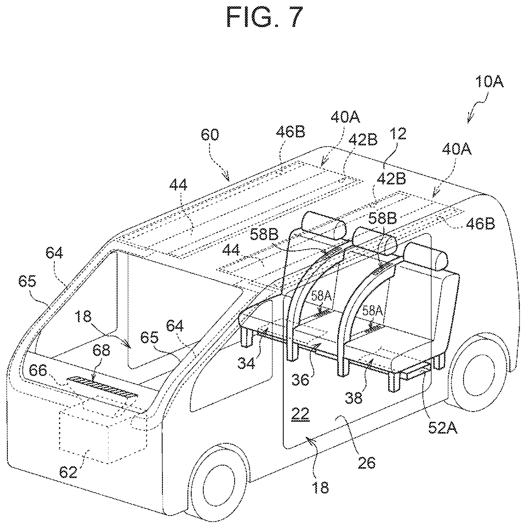Patent US11780288 Figure 7 – Vehicle cabin airflow forming device