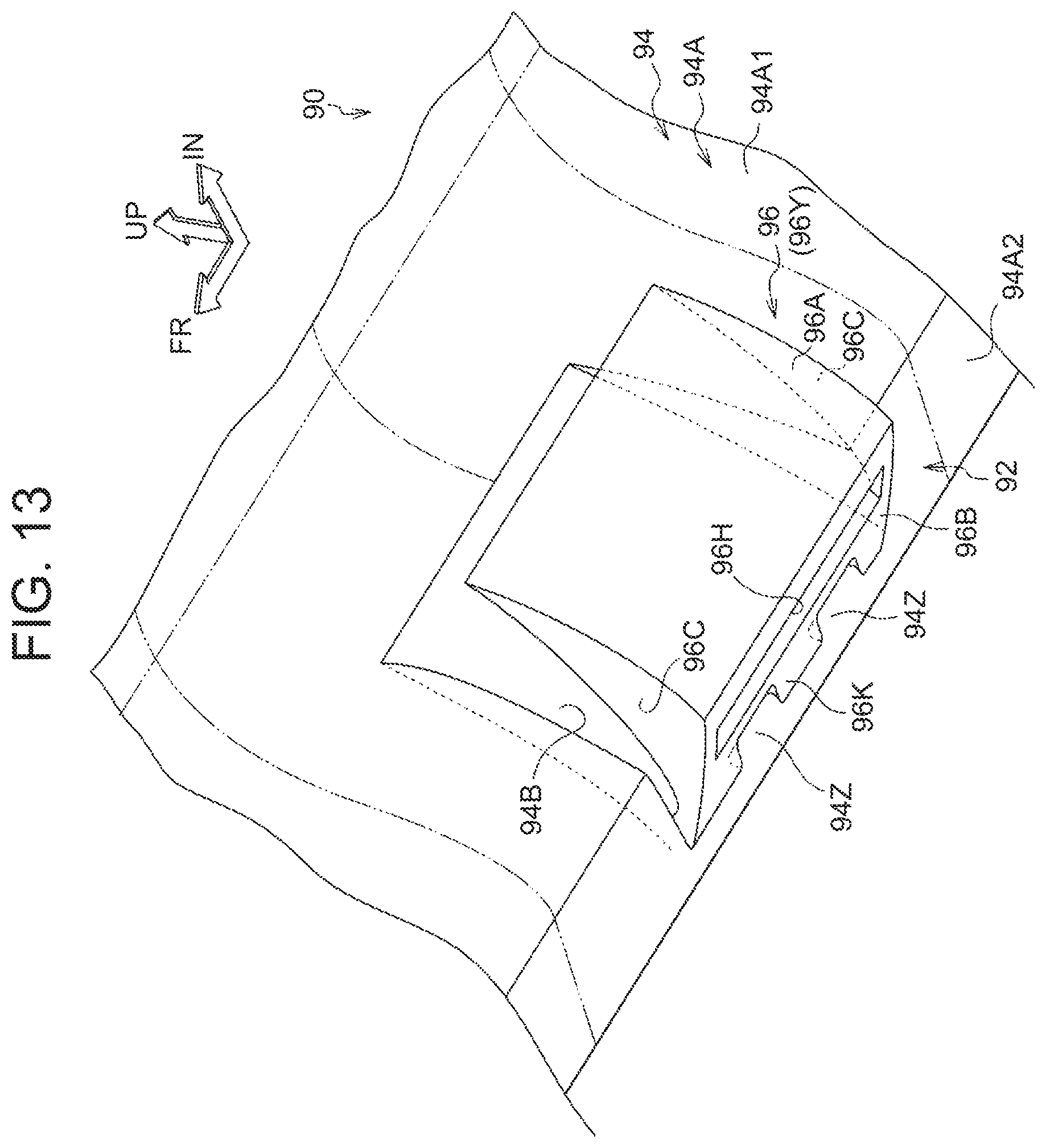 Patent US11780288 Figure 13 – Vehicle cabin airflow forming device