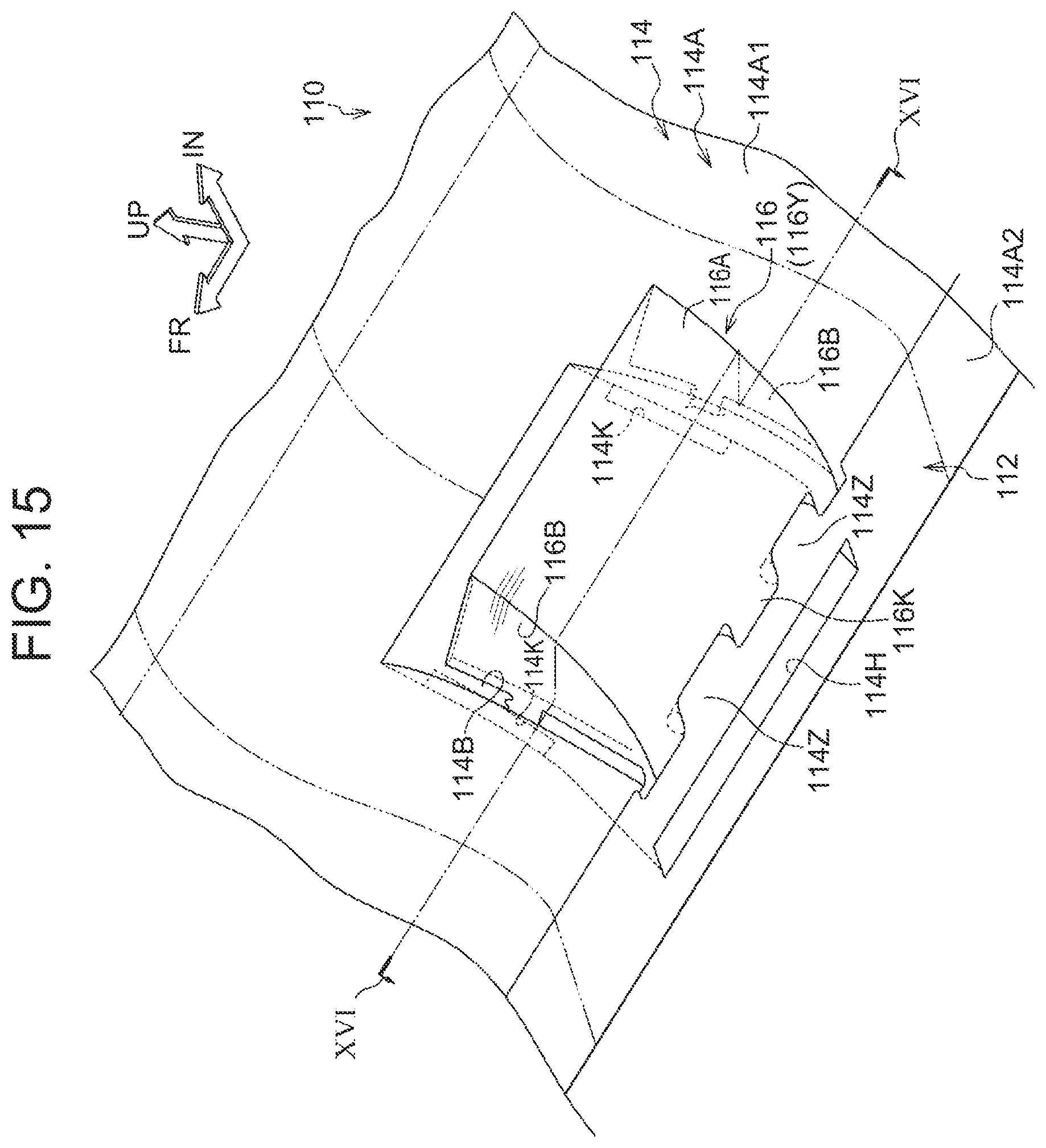 Patent US11780288 Figure 15 – Vehicle cabin airflow forming device
