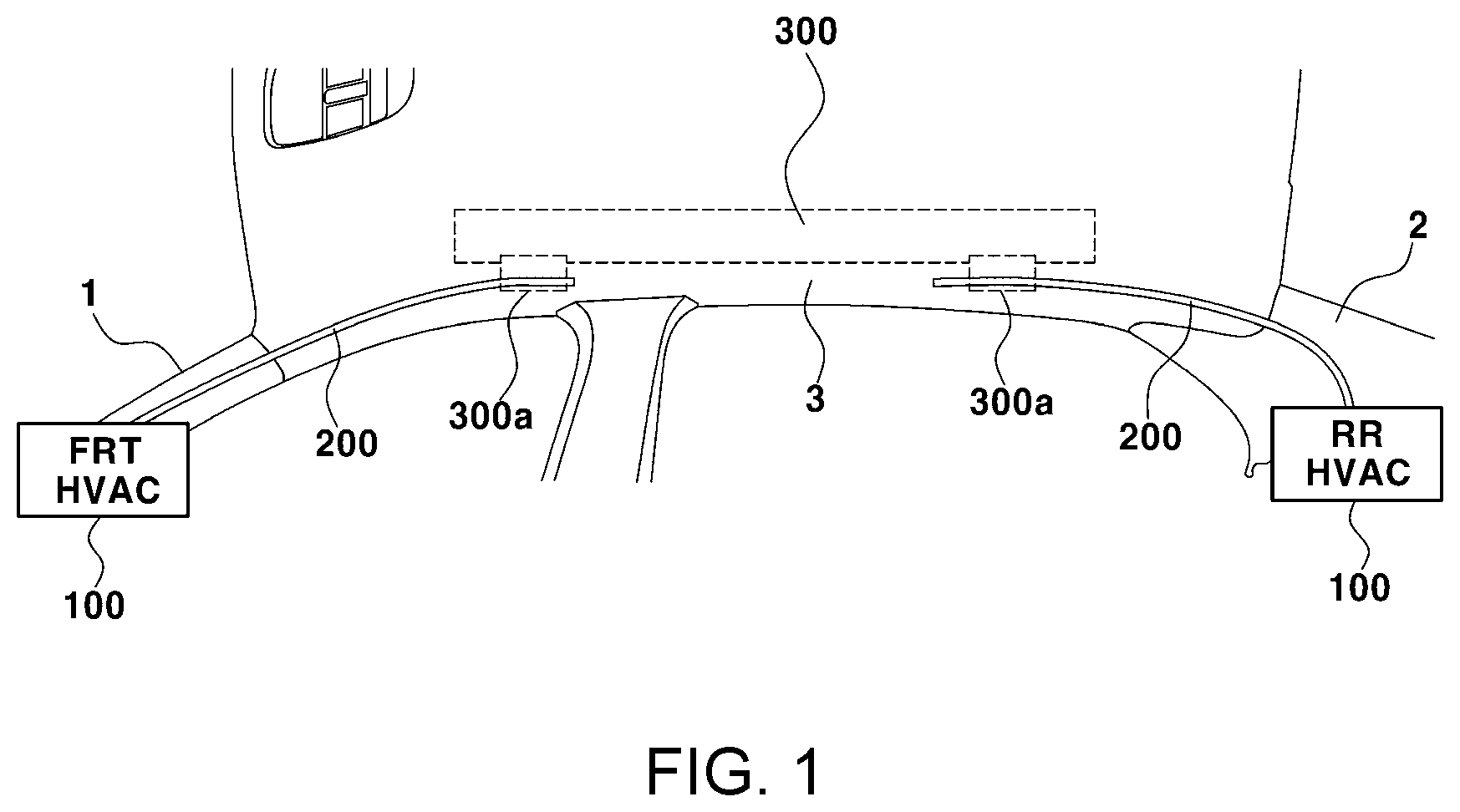 Patent US11780294 Figure 1 – Air conditioning device for vehicle
