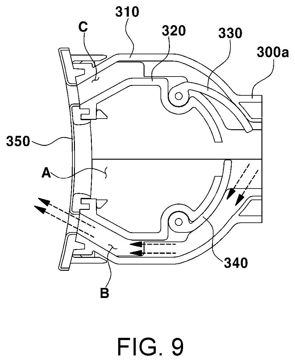Patent US11780294 Figure 9 – Air conditioning device for vehicle