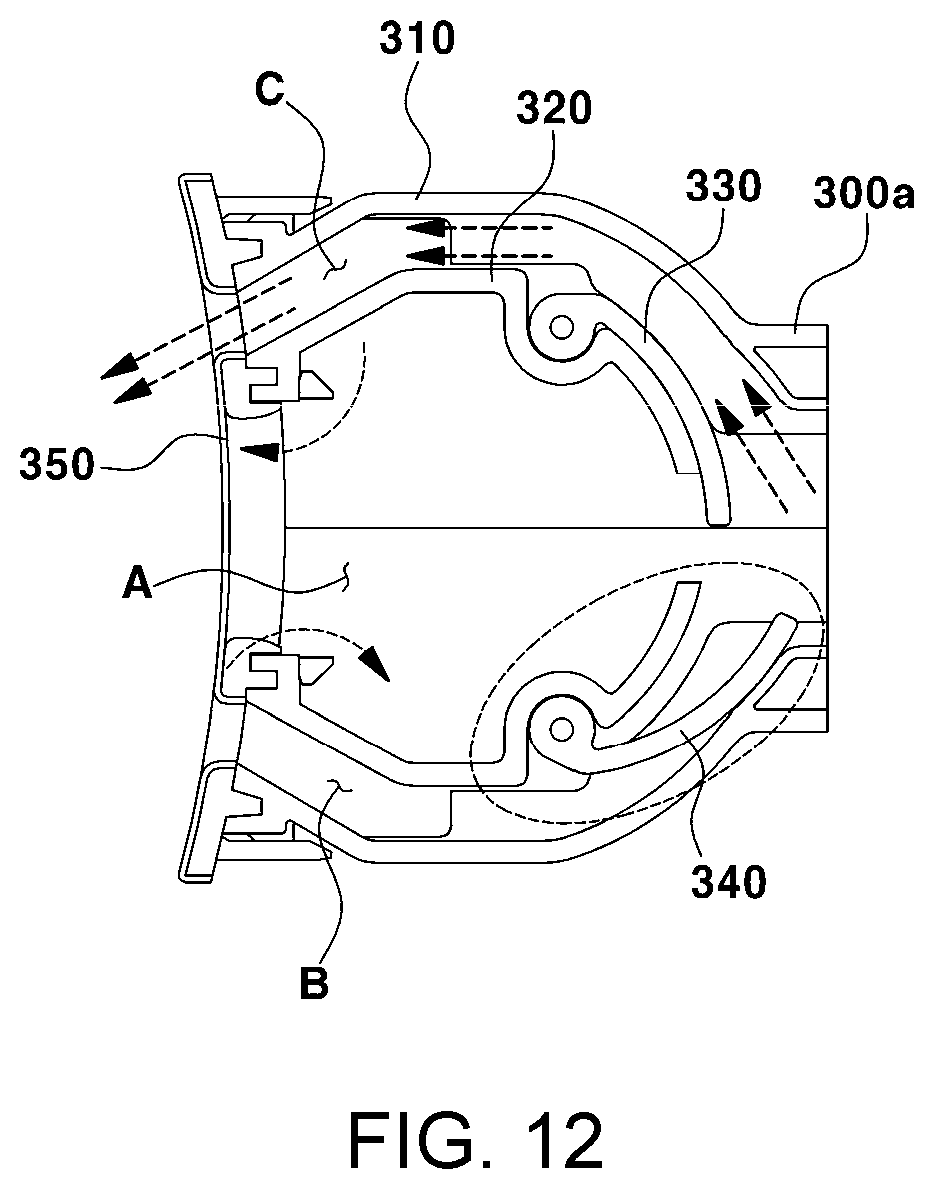 Patent US11780294 Figure 12 – Air conditioning device for vehicle