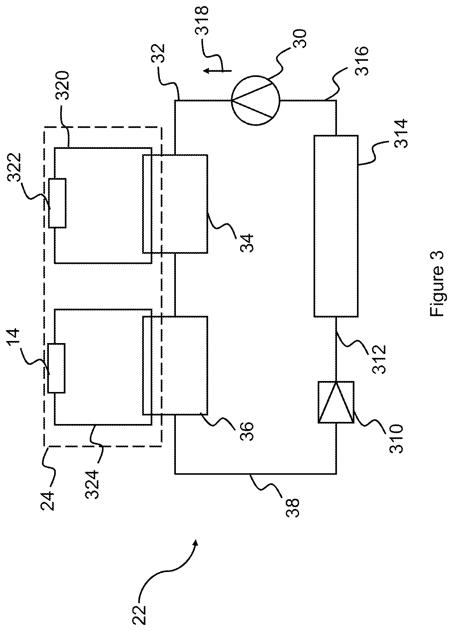 Patent US11780298 Figure 3 – Heat utilisation in an environmental control system
