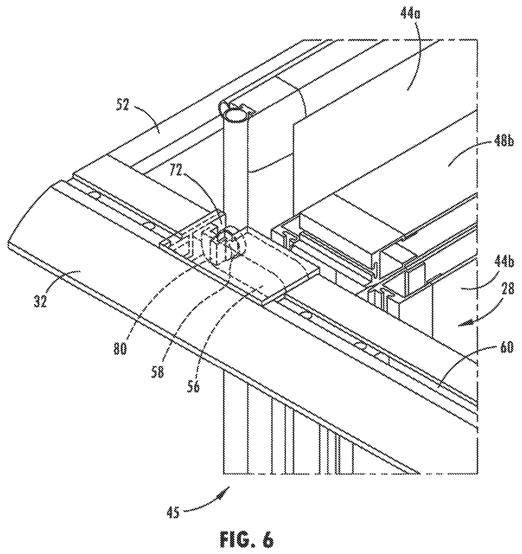 Patent US11780305 Figure 5 – Tonneau system for use with a pickup truck