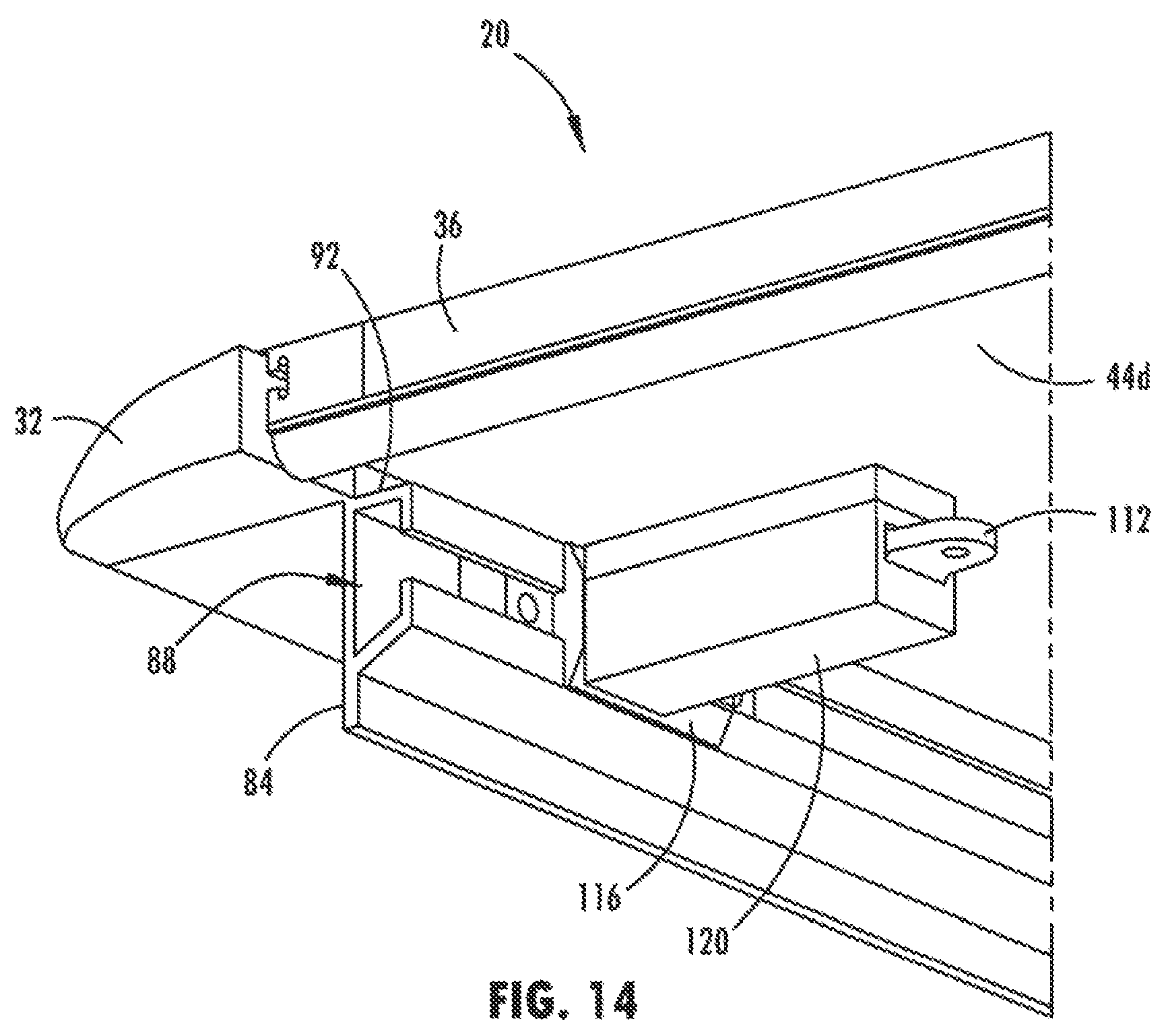 Patent US11780305 Figure 12 – Tonneau system for use with a pickup truck