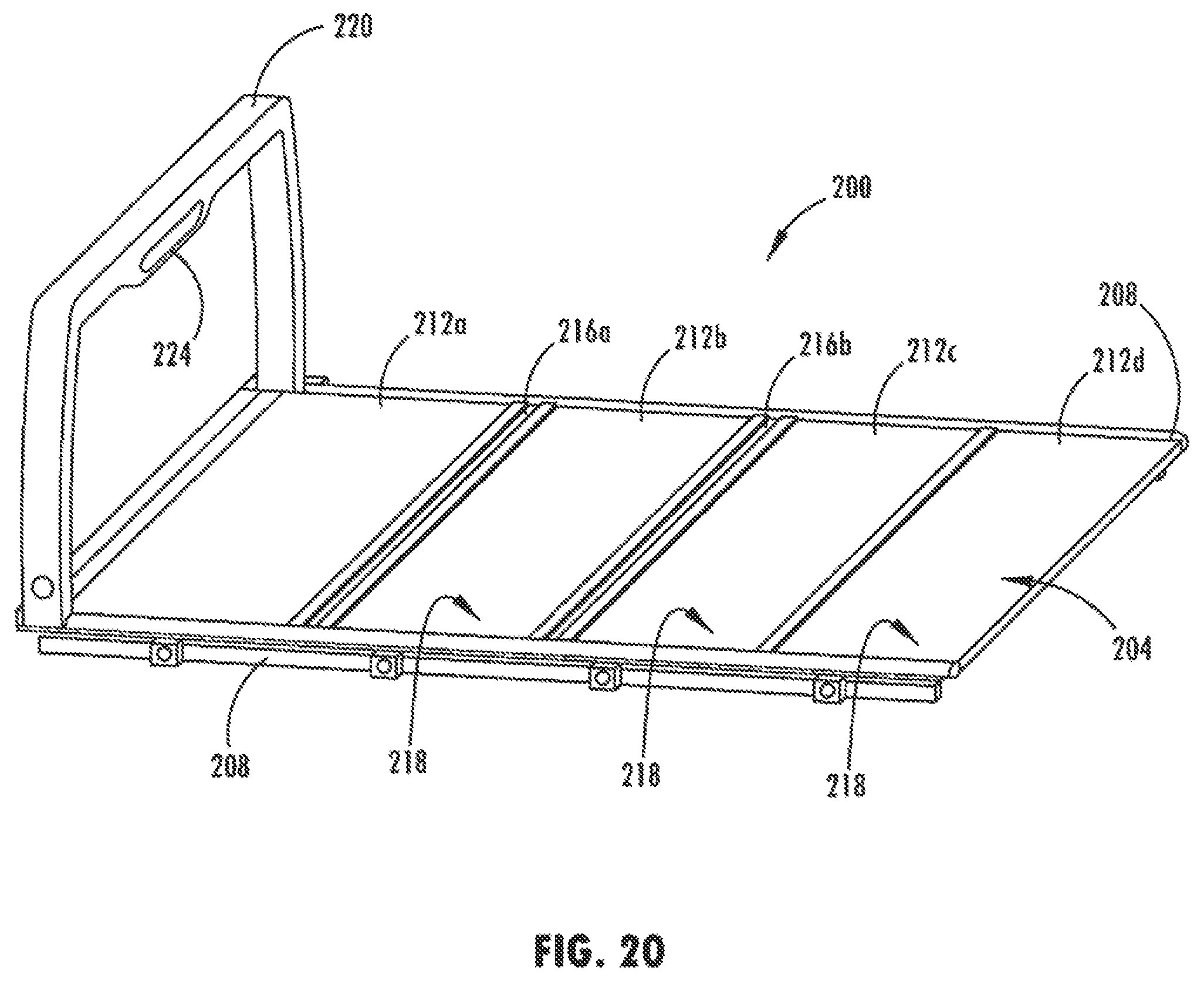 Patent US11780305 Figure 18 – Tonneau system for use with a pickup truck
