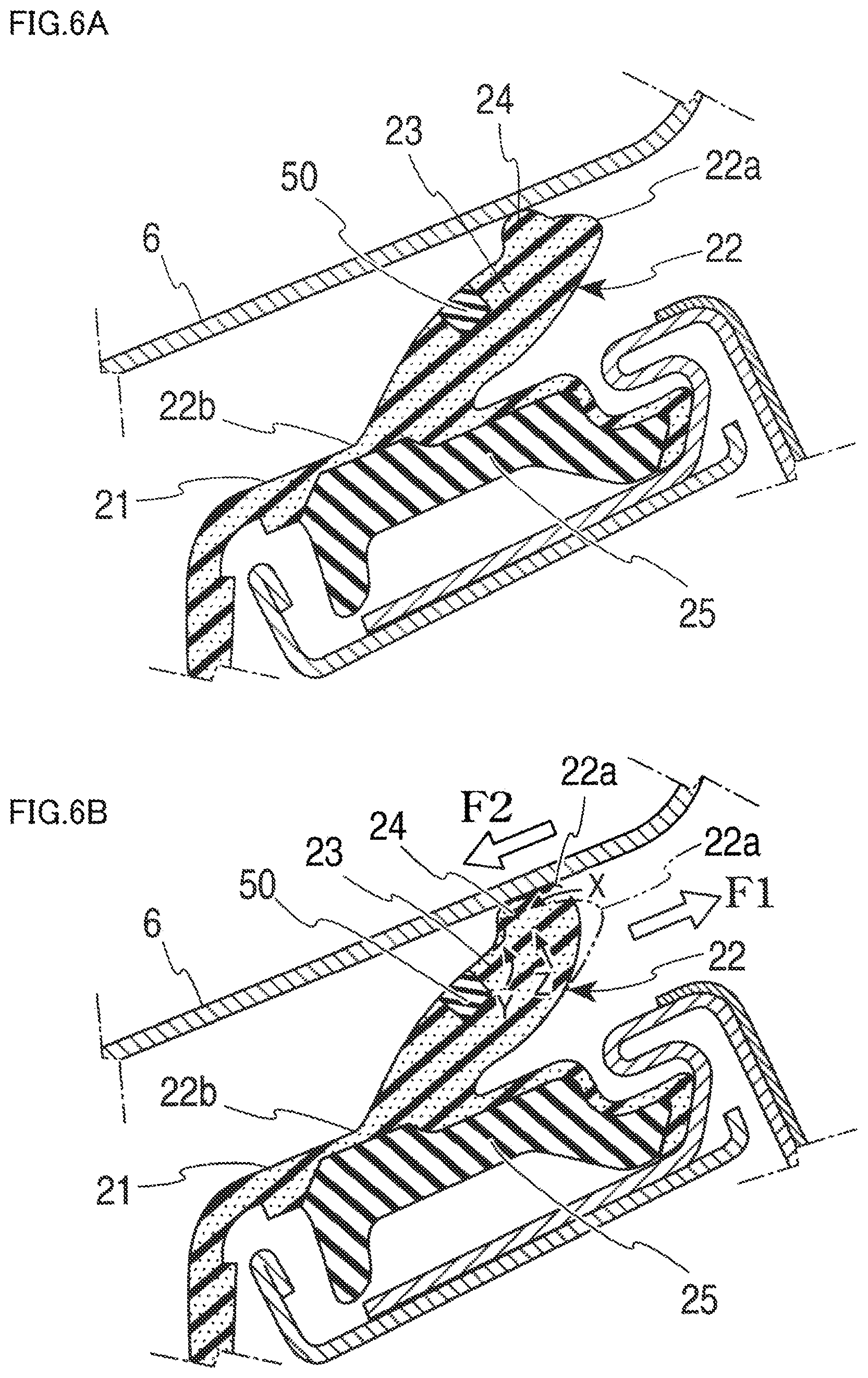 Patent US11780309 Figure 5 – Door weather strip