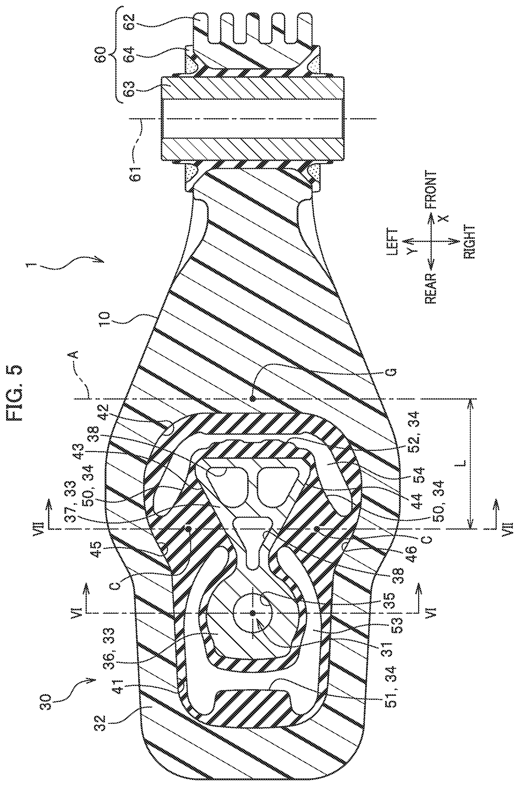 Patent US11780311 Figure 5 – Torque rod