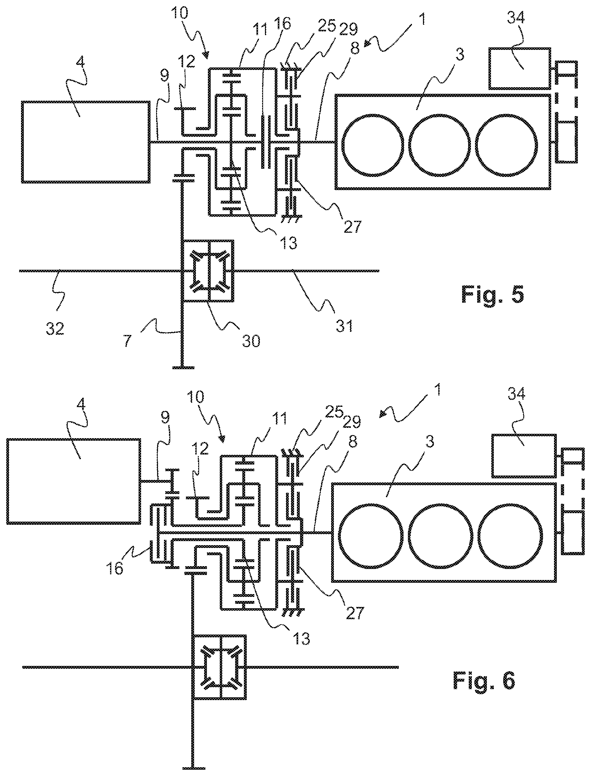 Patent US11780315 Figure 4 – Transmission assembly for a hybrid vehicle