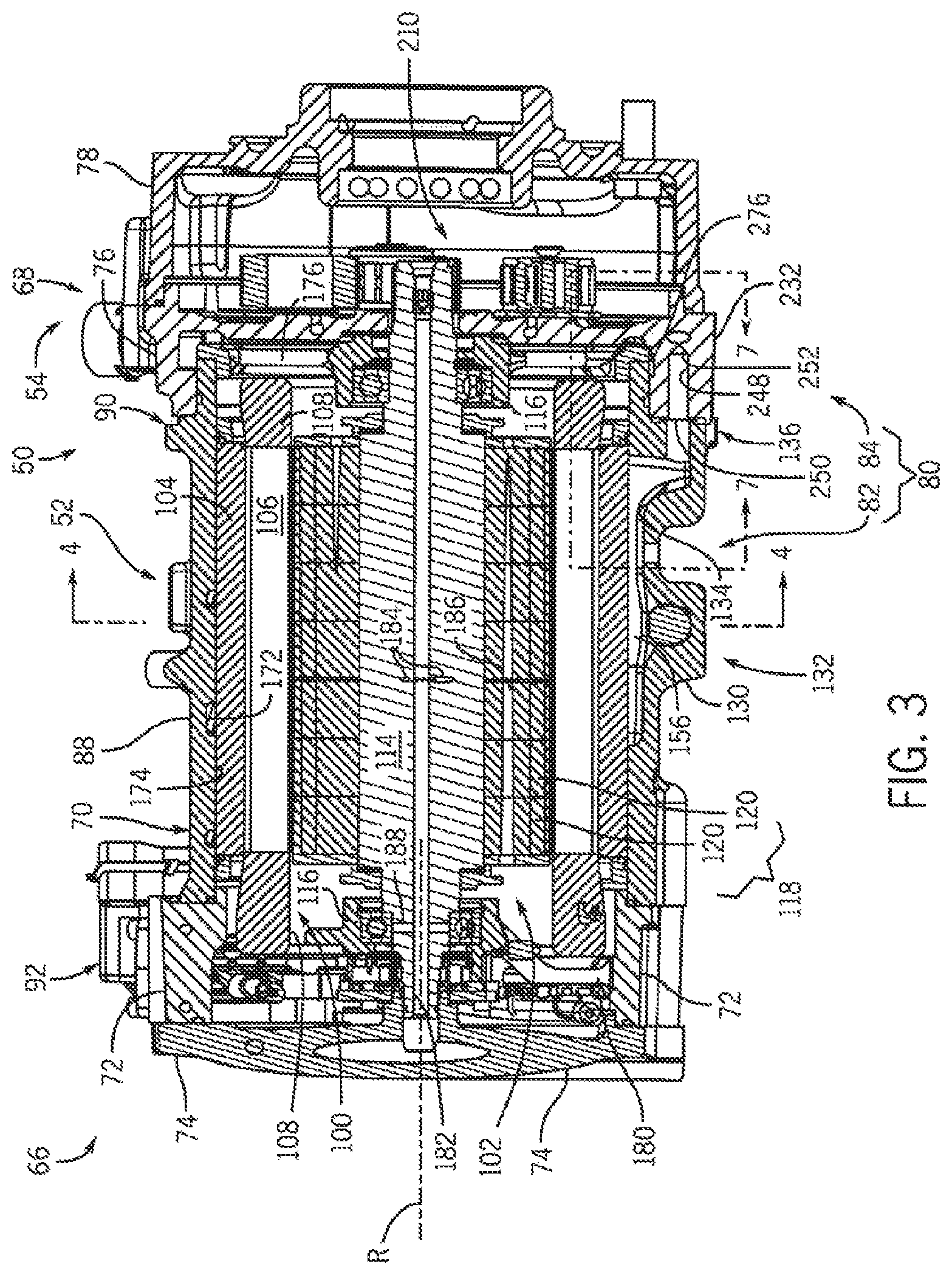 Patent US11780319 Figure 3 – Work vehicle electric drive assembly cooling arrangement