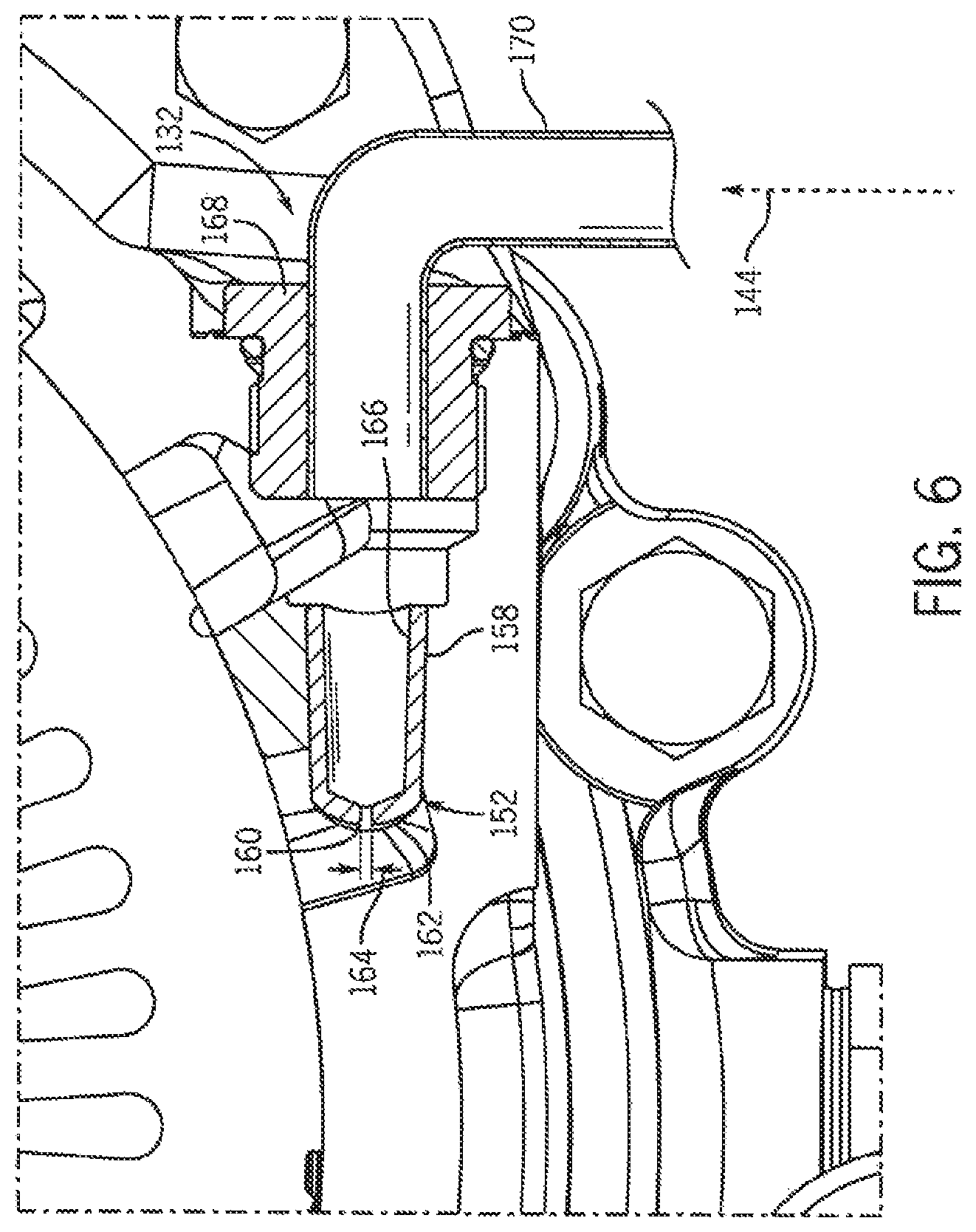 Patent US11780319 Figure 6 – Work vehicle electric drive assembly cooling arrangement