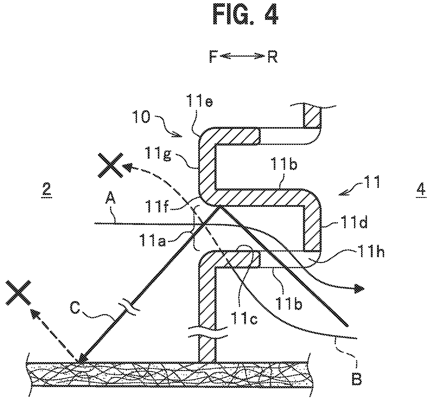 Patent US11780320 Figure 4 – Louver structure