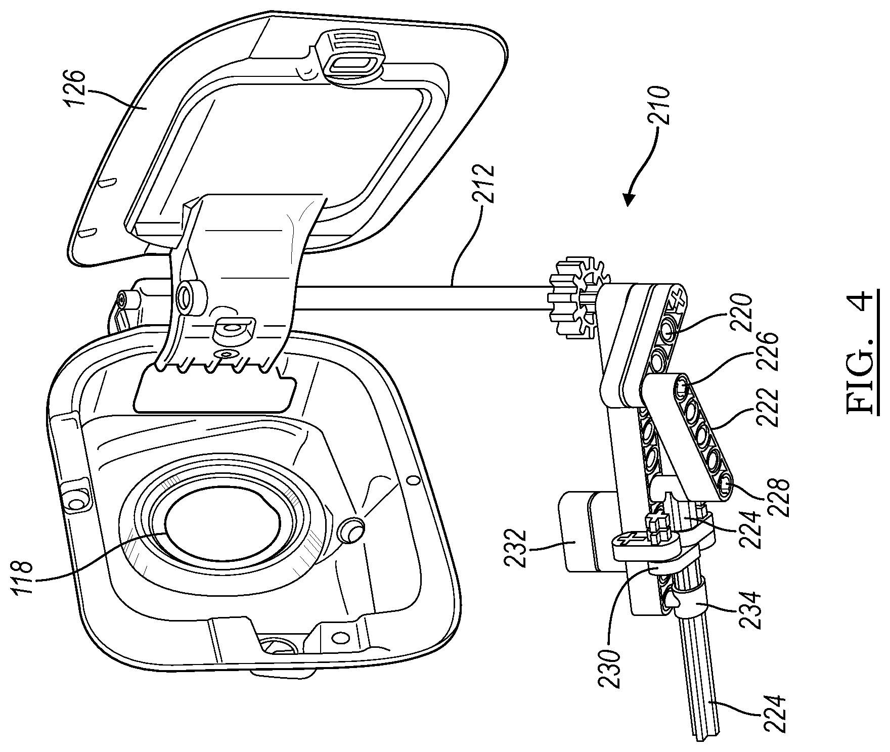 Patent US11780322 Figure 4 – Fuel system for a vehicle