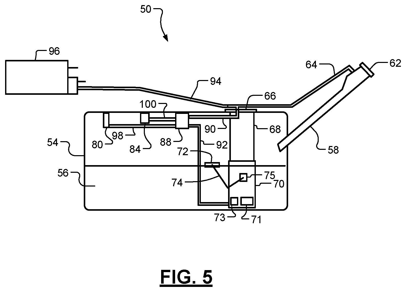 Patent US11780323 Figure 3 – Fuel tank venting system with liquid collection and active purging