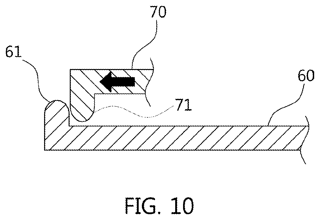 Patent US11780325 Figure 10 – Fuel cap for vehicle having locking structure generating sound interval