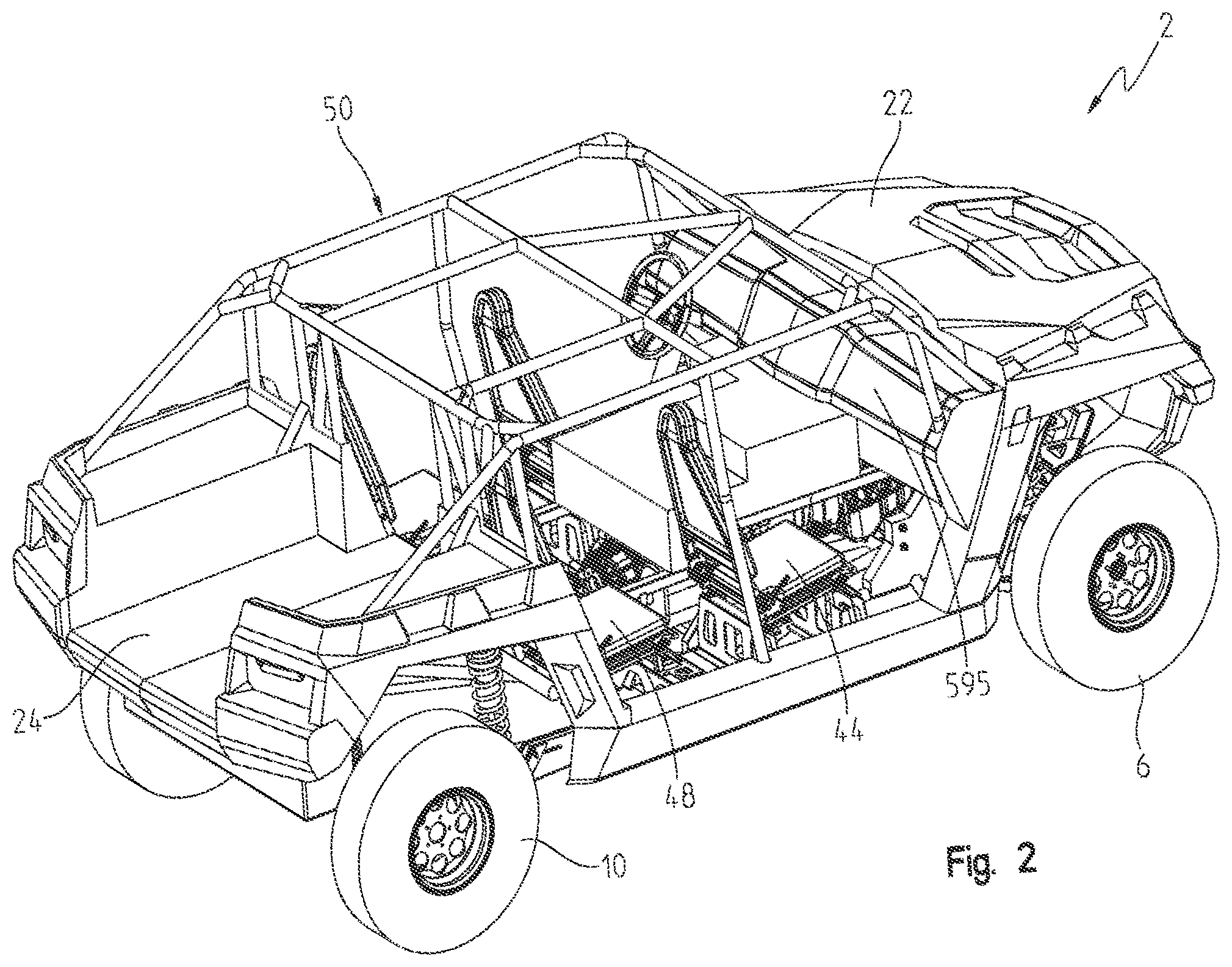 Patent US11780326 Figure 2 – Utility vehicle