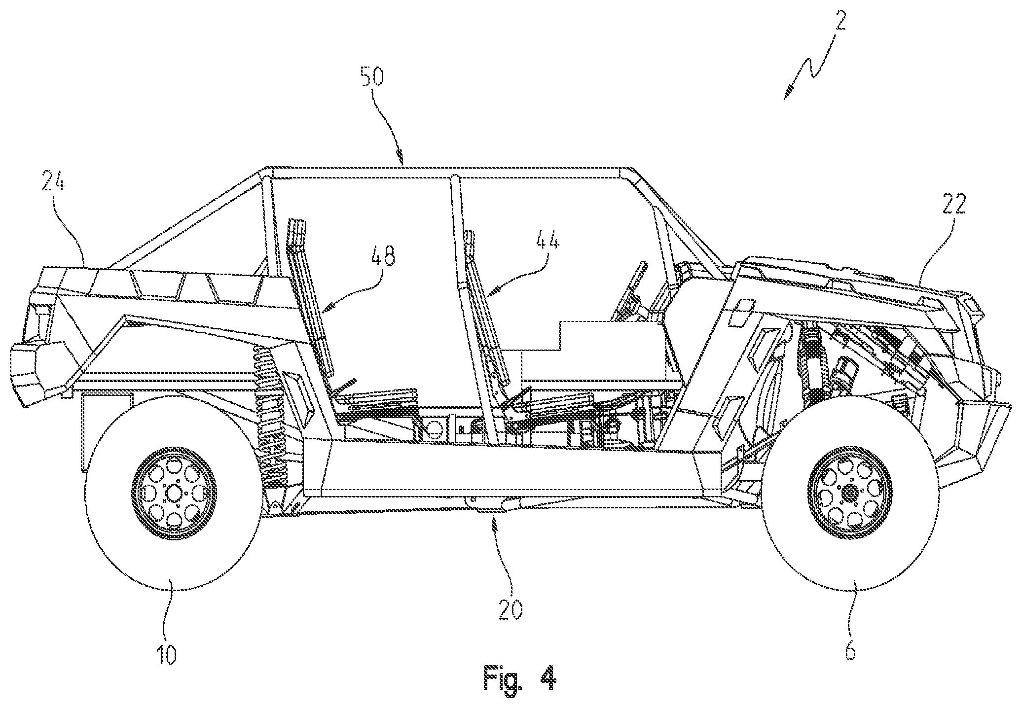 Patent US11780326 Figure 4 – Utility vehicle