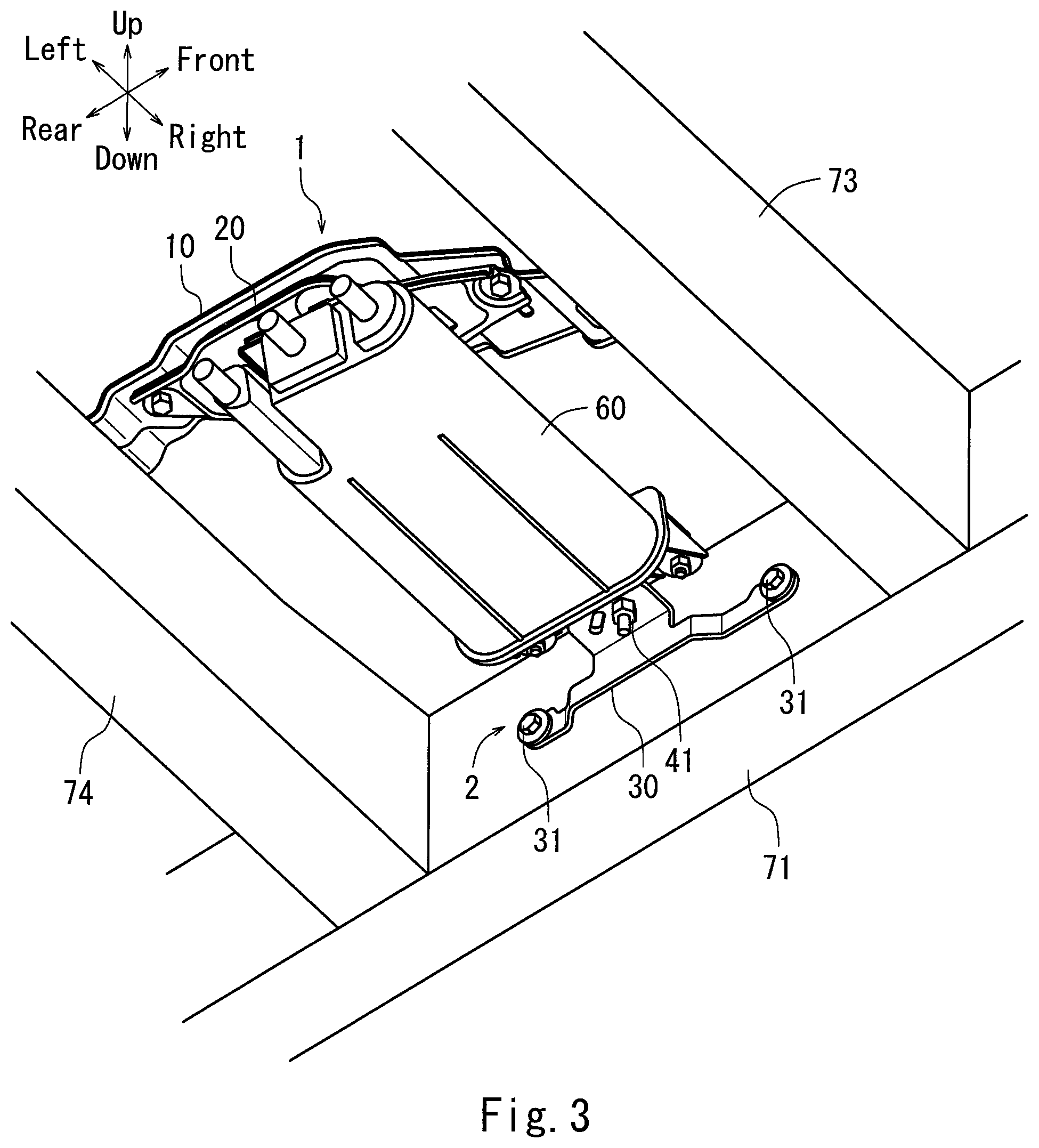 Patent US11780327 Figure 3 – Canister mounting structure