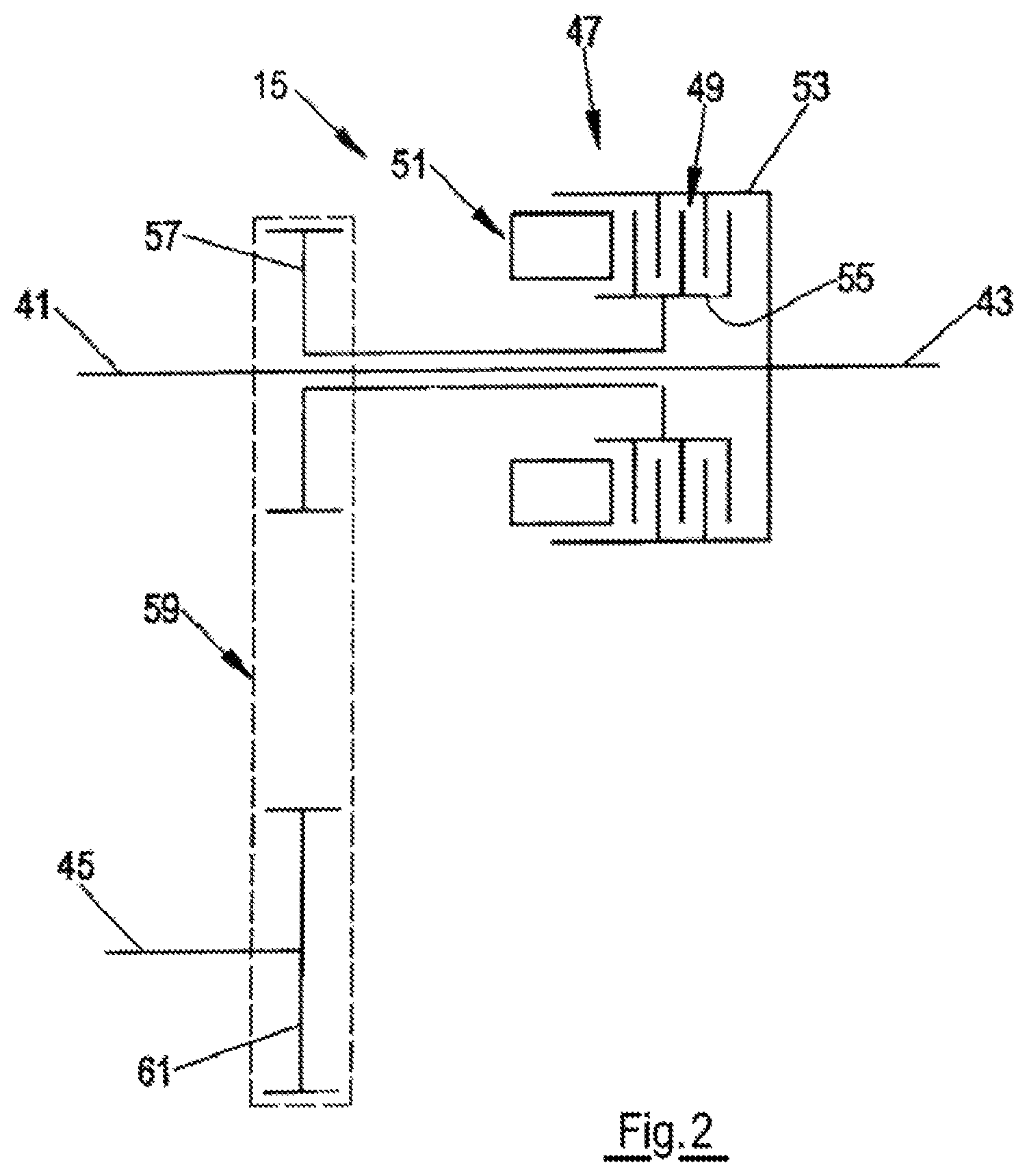 Patent US11780329 Figure 2 – Power transfer assembly with self-locking worm and spur gears