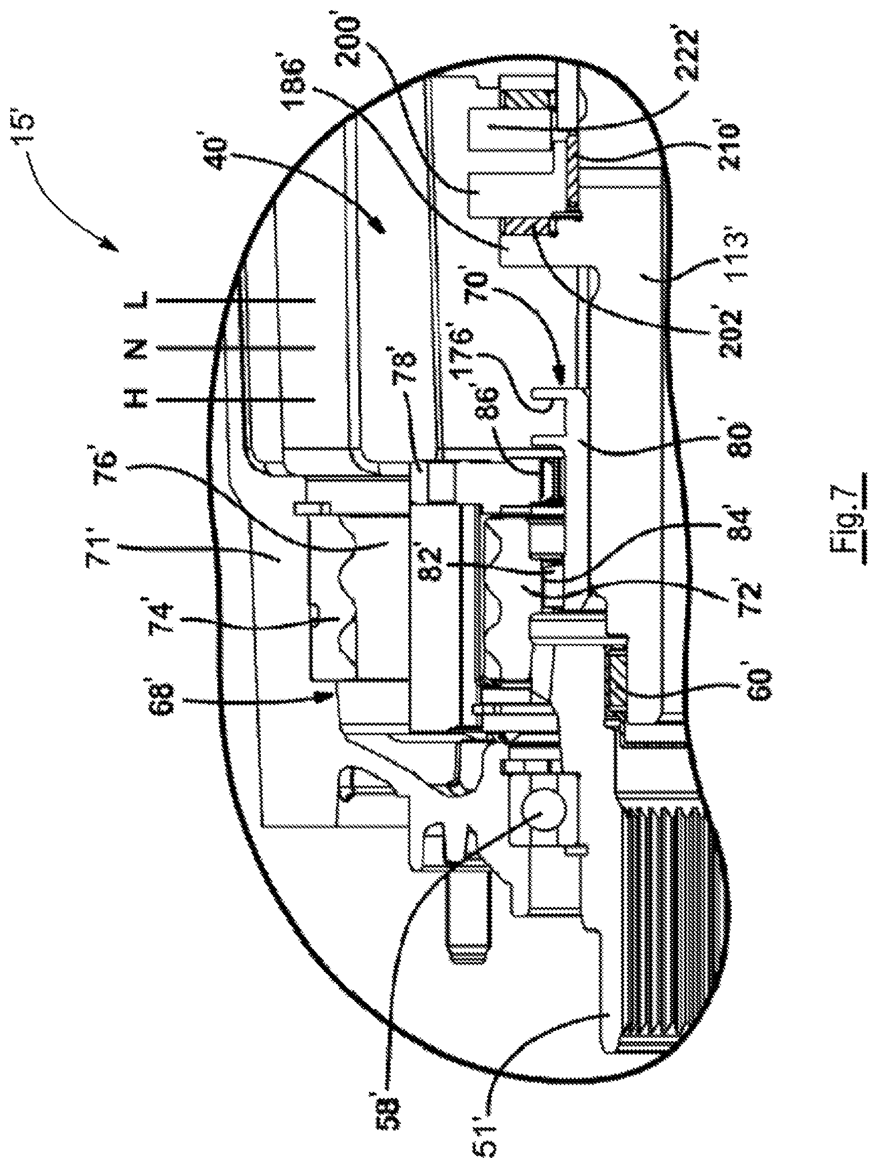 Patent US11780329 Figure 6 – Power transfer assembly with self-locking worm and spur gears