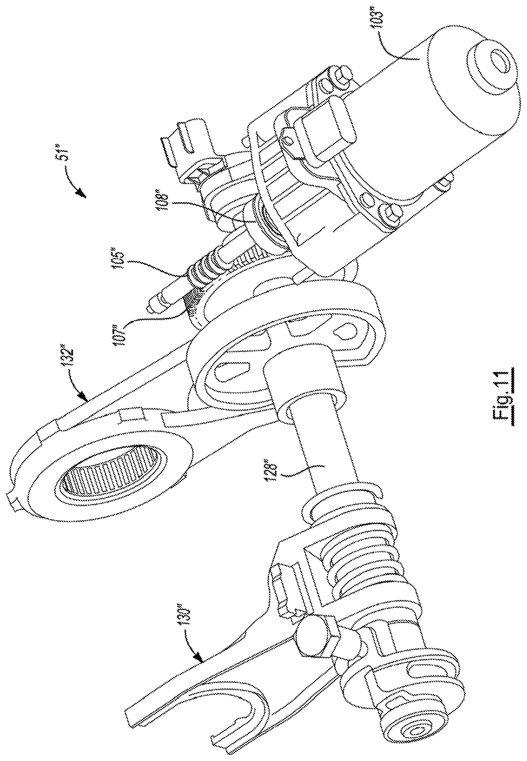 Patent US11780329 Figure 10 – Power transfer assembly with self-locking worm and spur gears