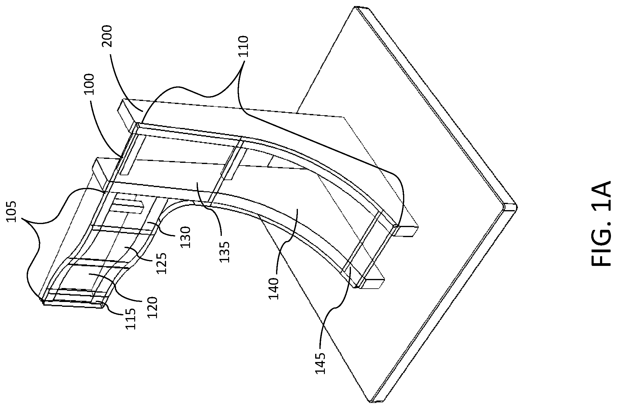 Patent US11780332 Figure 1 – Cold forming of complexly curved glass articles