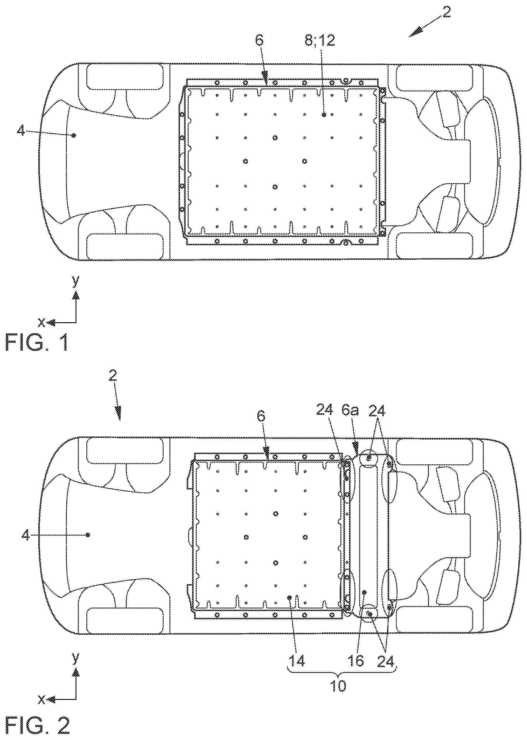 Patent US11780336 — Battery assembly — Figure 1