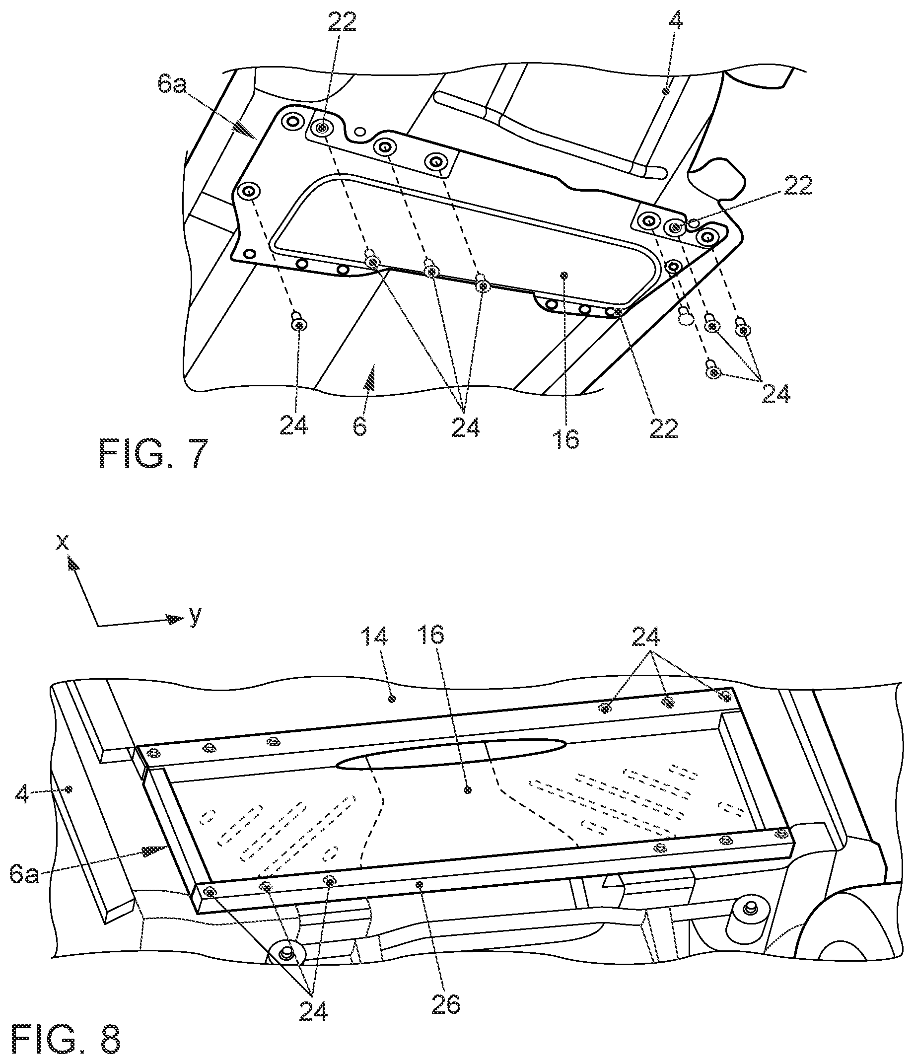Patent US11780336 Figure 4 – Battery assembly