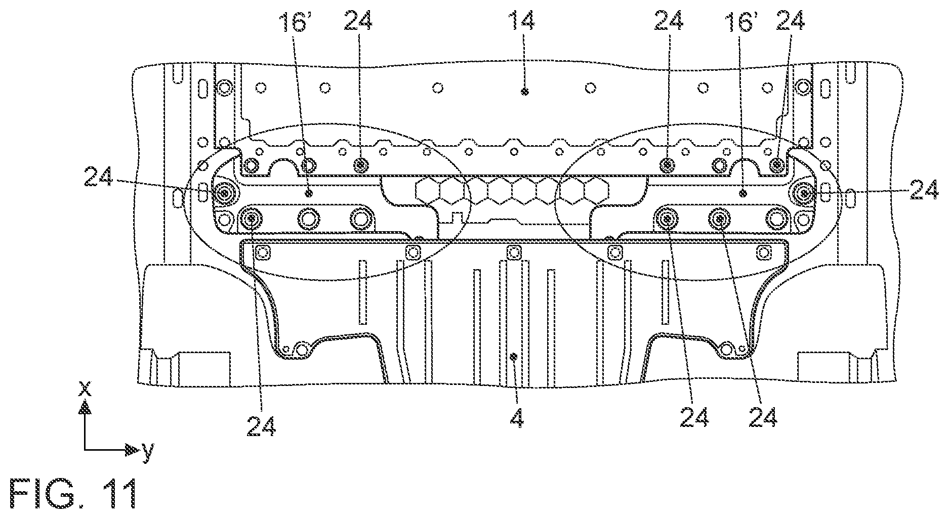 Patent US11780336 Figure 6 – Battery assembly