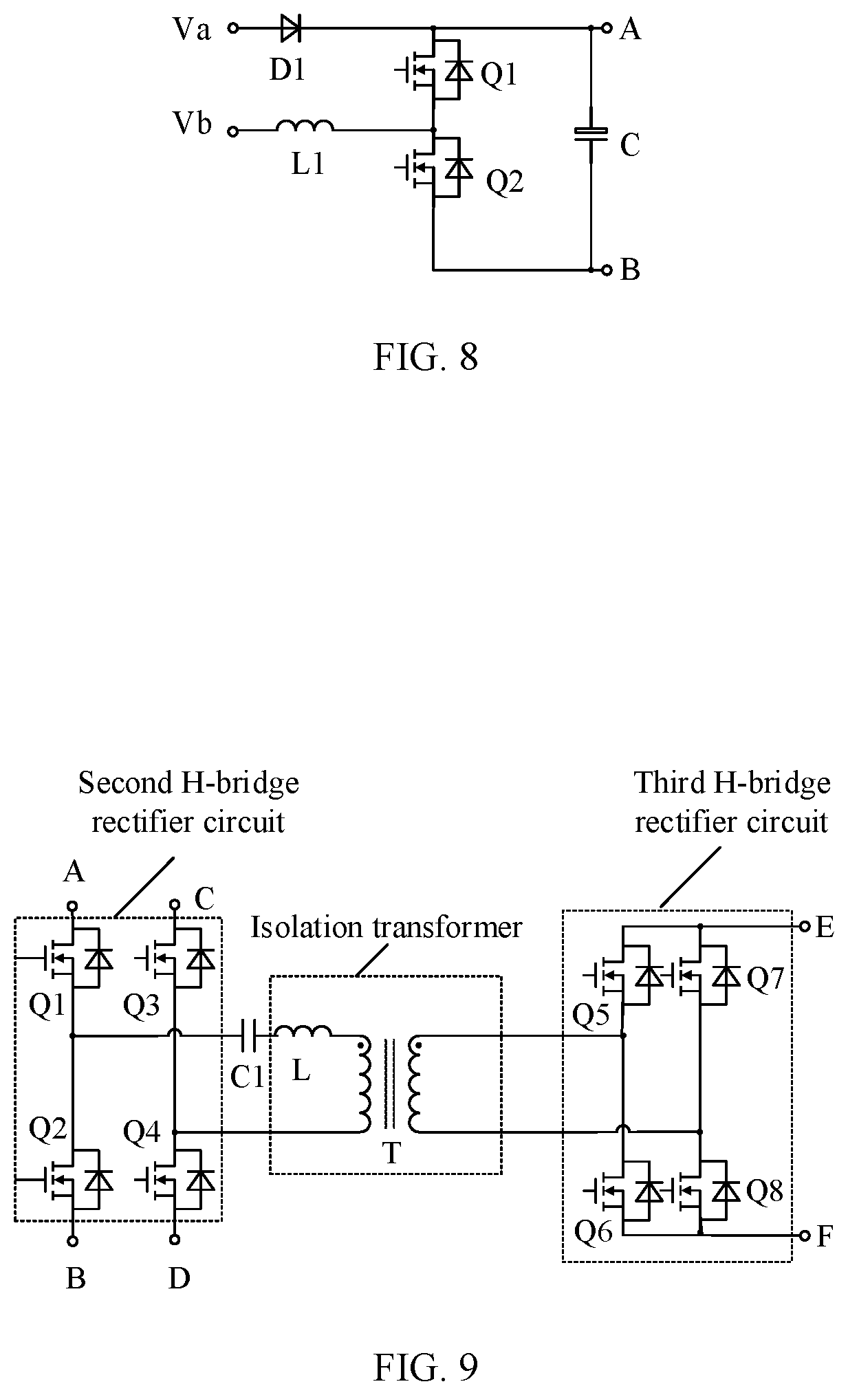 Patent US11780342 Figure 5 – On-board charging and discharging apparatus, charging and discharging system thereof, and electric vehicle
