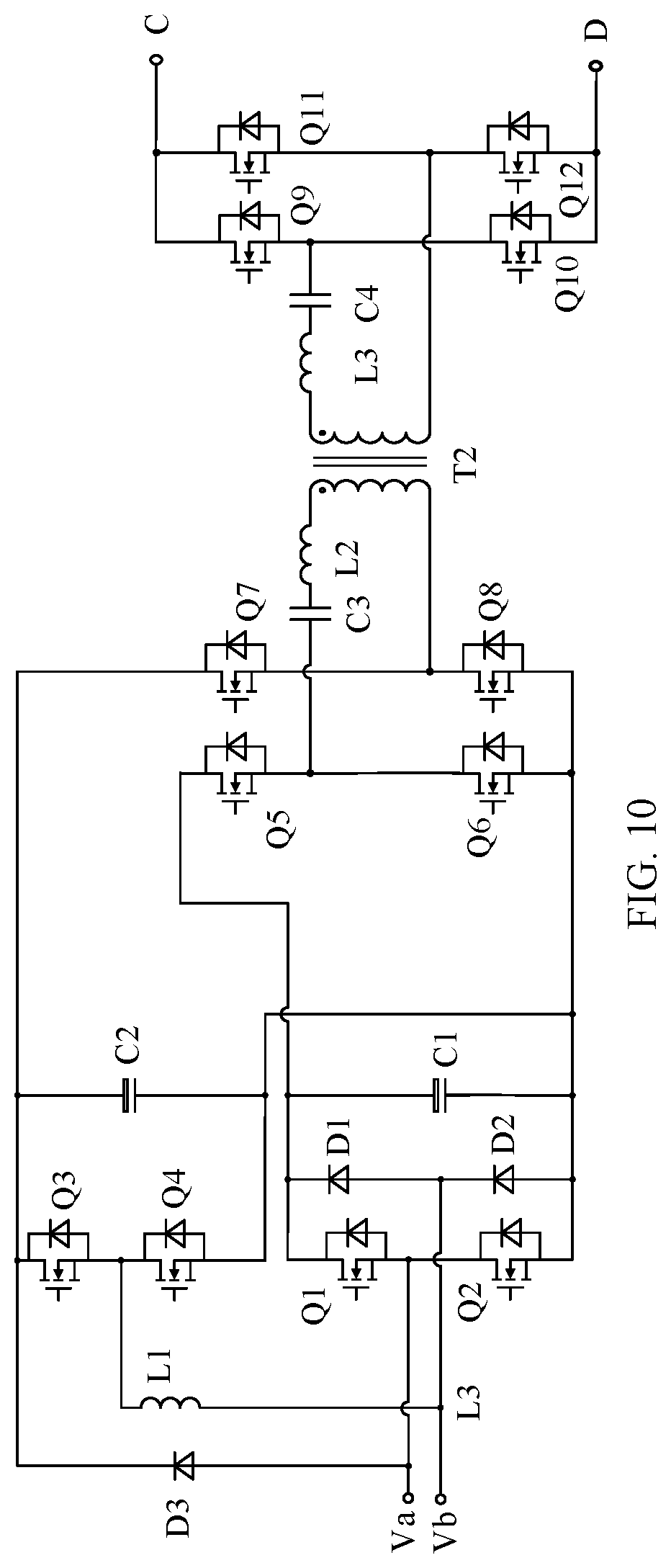 Patent US11780342 Figure 6 – On-board charging and discharging apparatus, charging and discharging system thereof, and electric vehicle