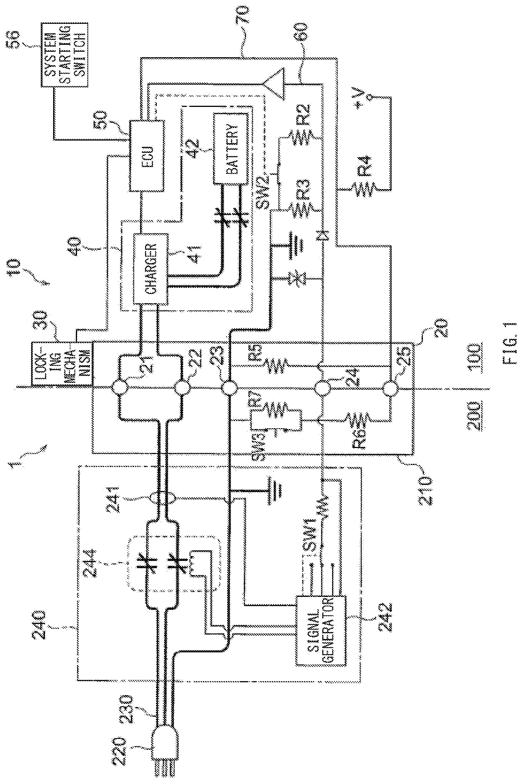 Patent US11780347 Figure 1 – Charging connector connection determining method and charging connector connection determining apparatus