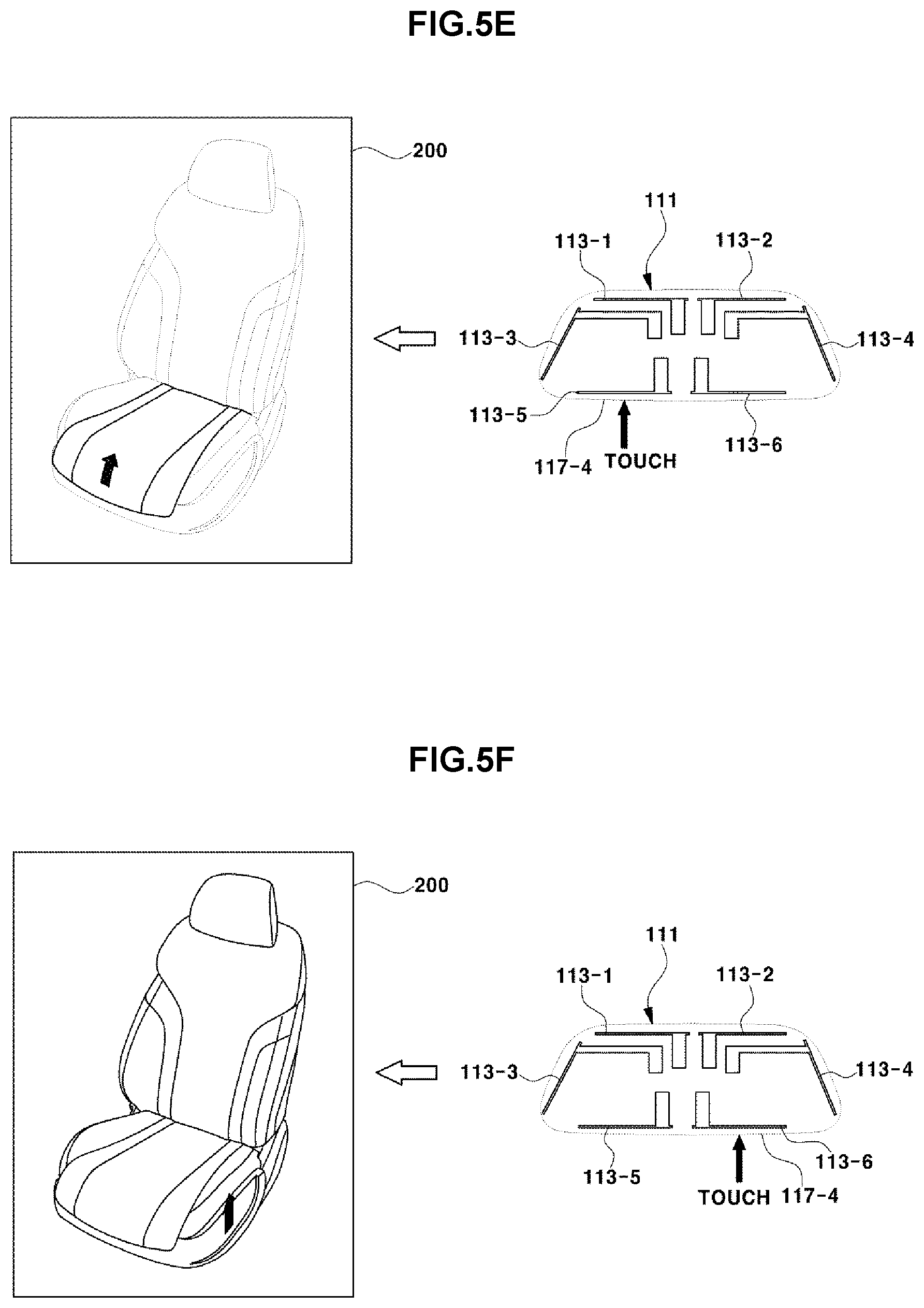 Patent US11780351 Figure 7 – Device having sliding switch for operating power seat of vehicle