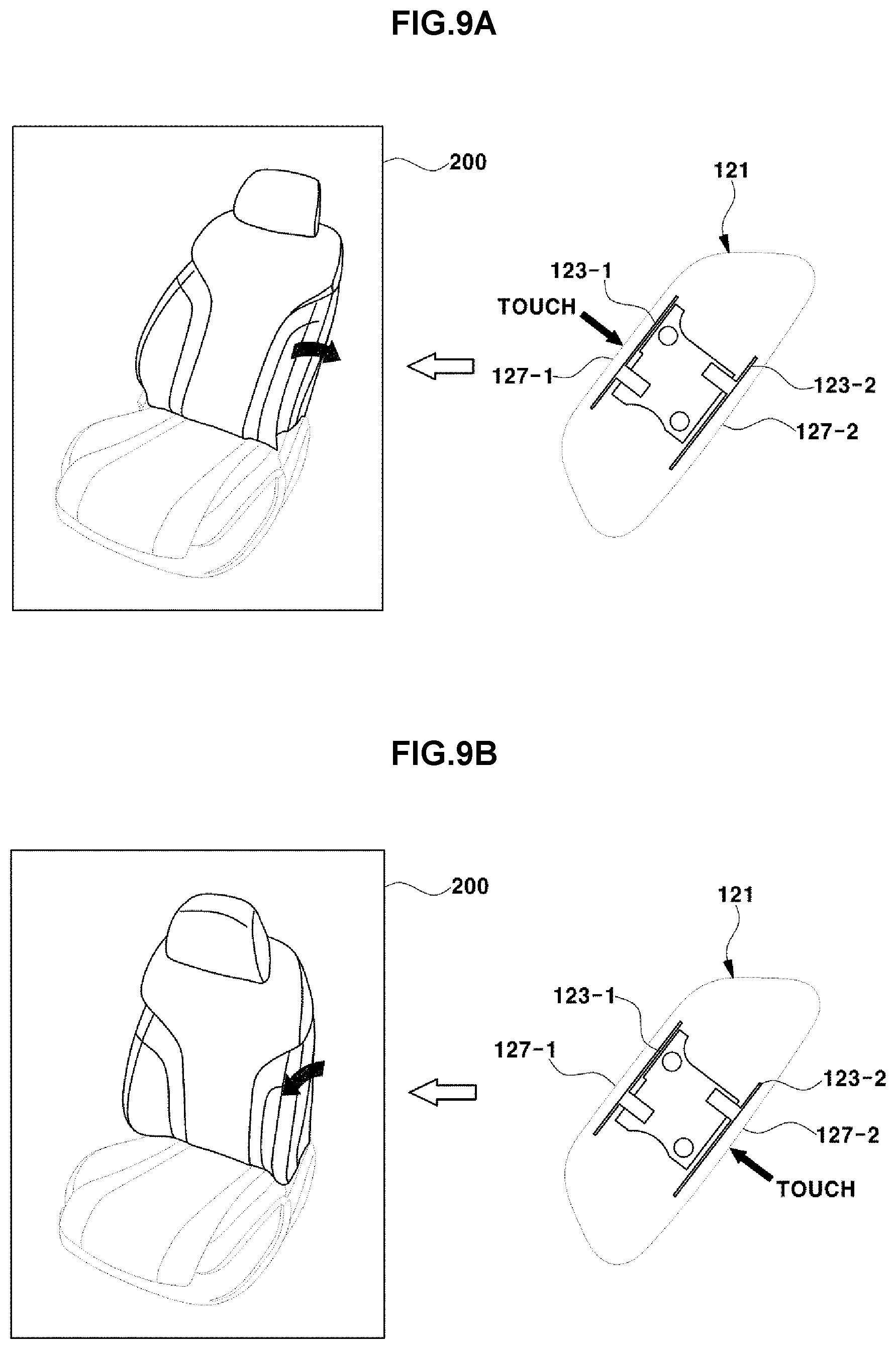 Patent US11780351 Figure 11 – Device having sliding switch for operating power seat of vehicle