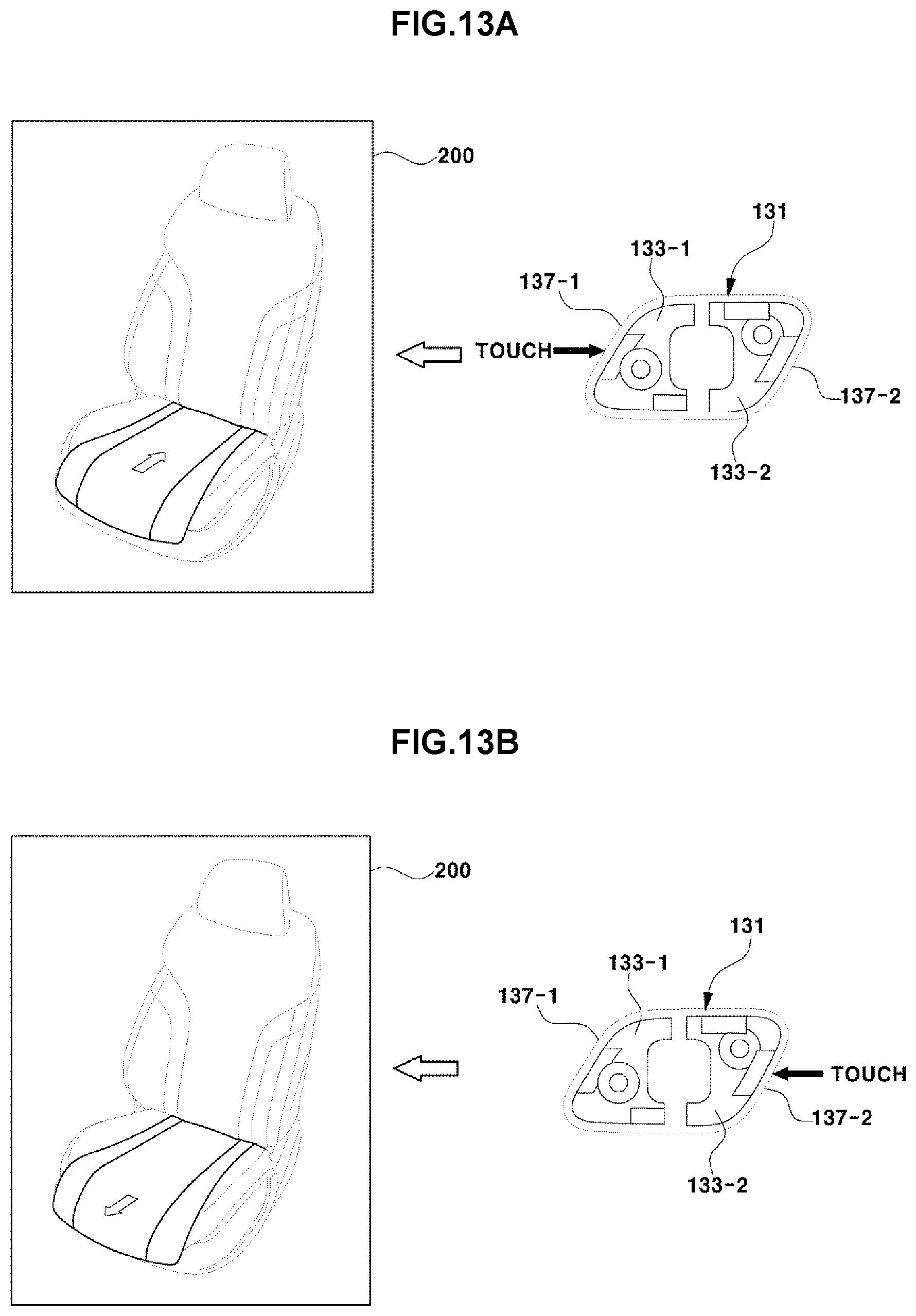 Patent US11780351 Figure 15 – Device having sliding switch for operating power seat of vehicle