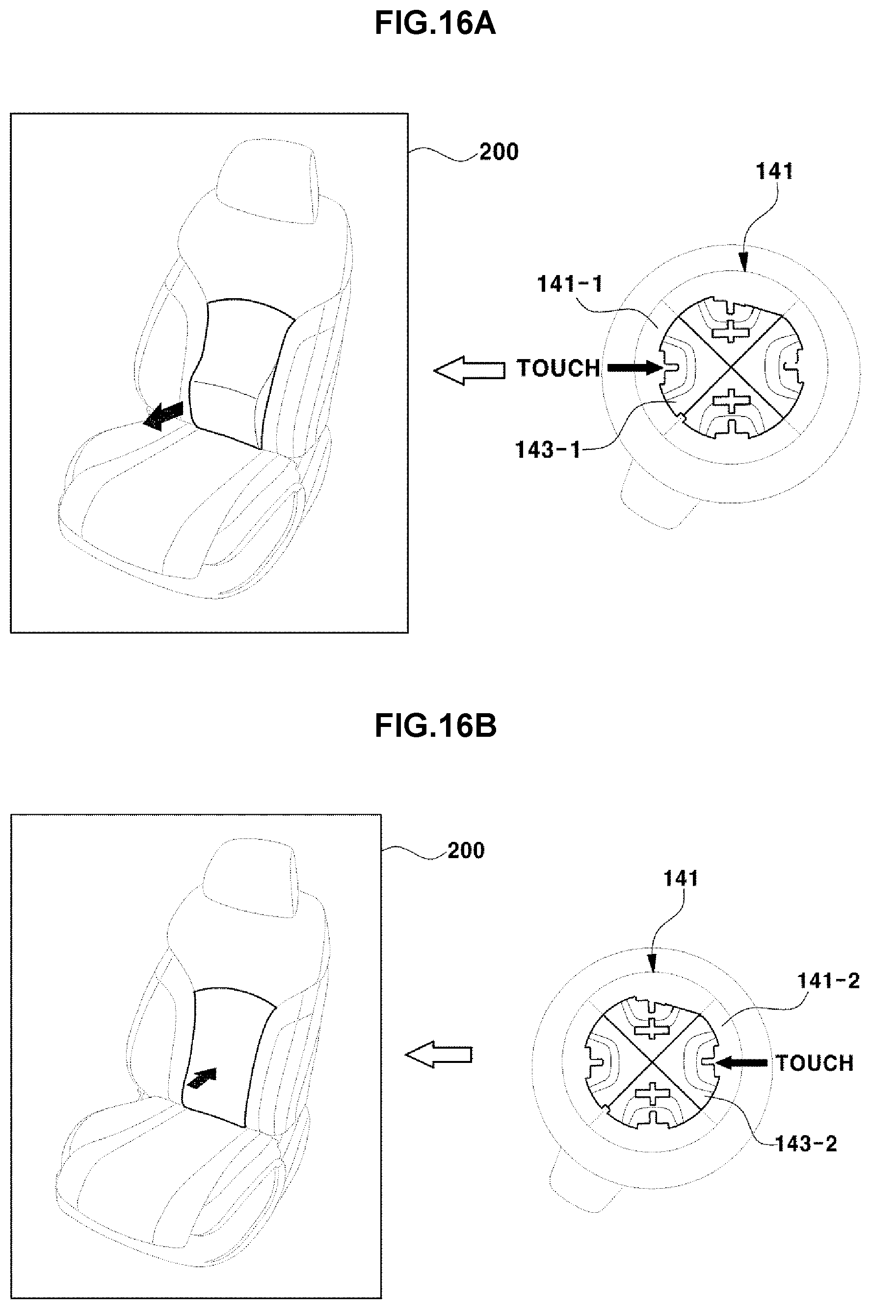 Patent US11780351 Figure 18 – Device having sliding switch for operating power seat of vehicle