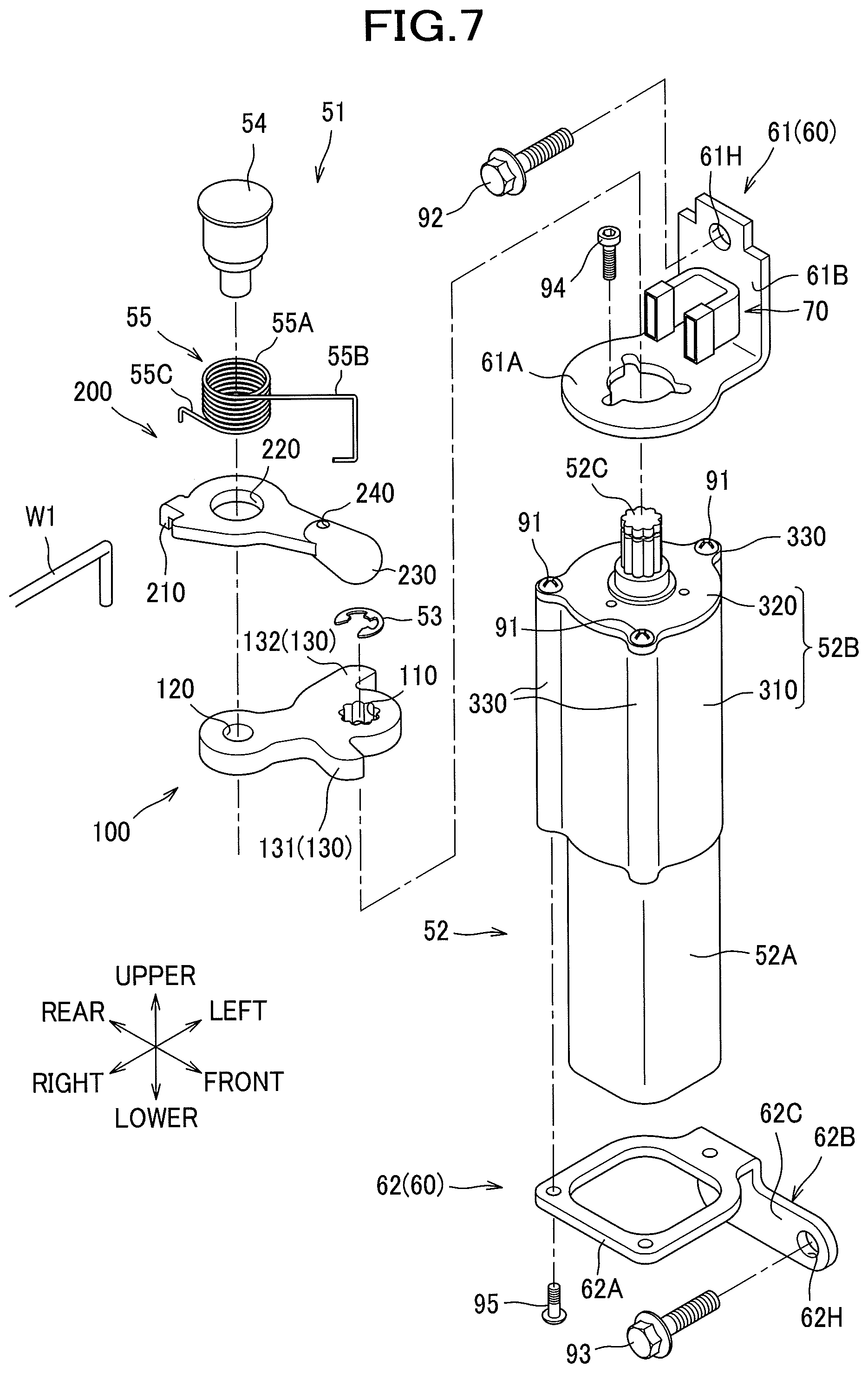 Patent US11780352 Figure 7 – Vehicle seat