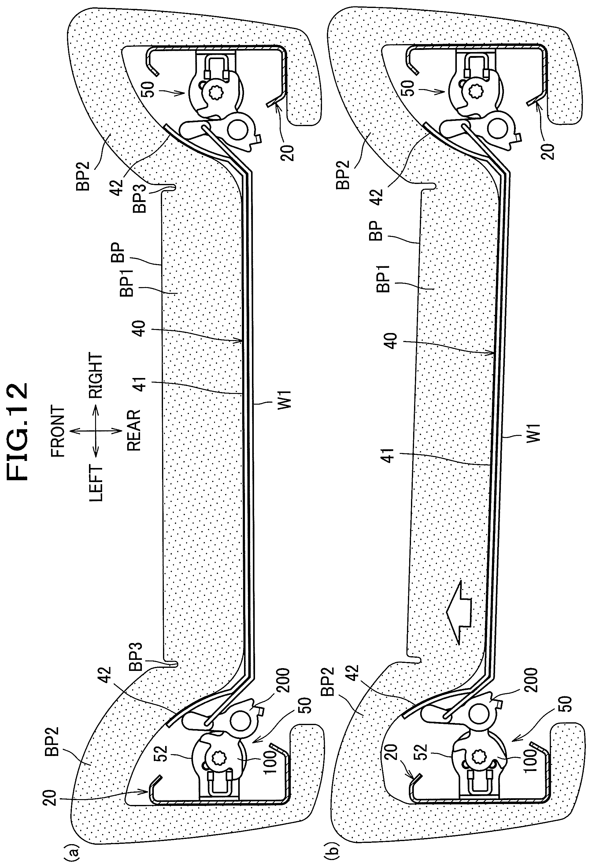 Patent US11780352 Figure 12 – Vehicle seat