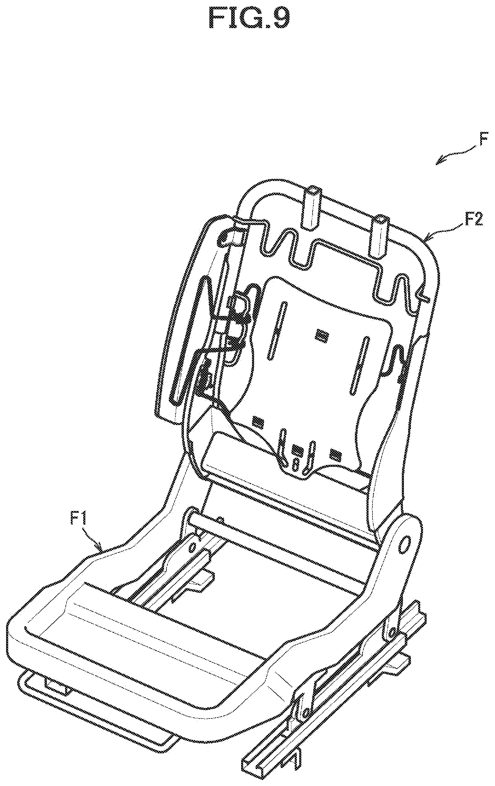 Patent US11780353 Figure 9 – Vehicle seat