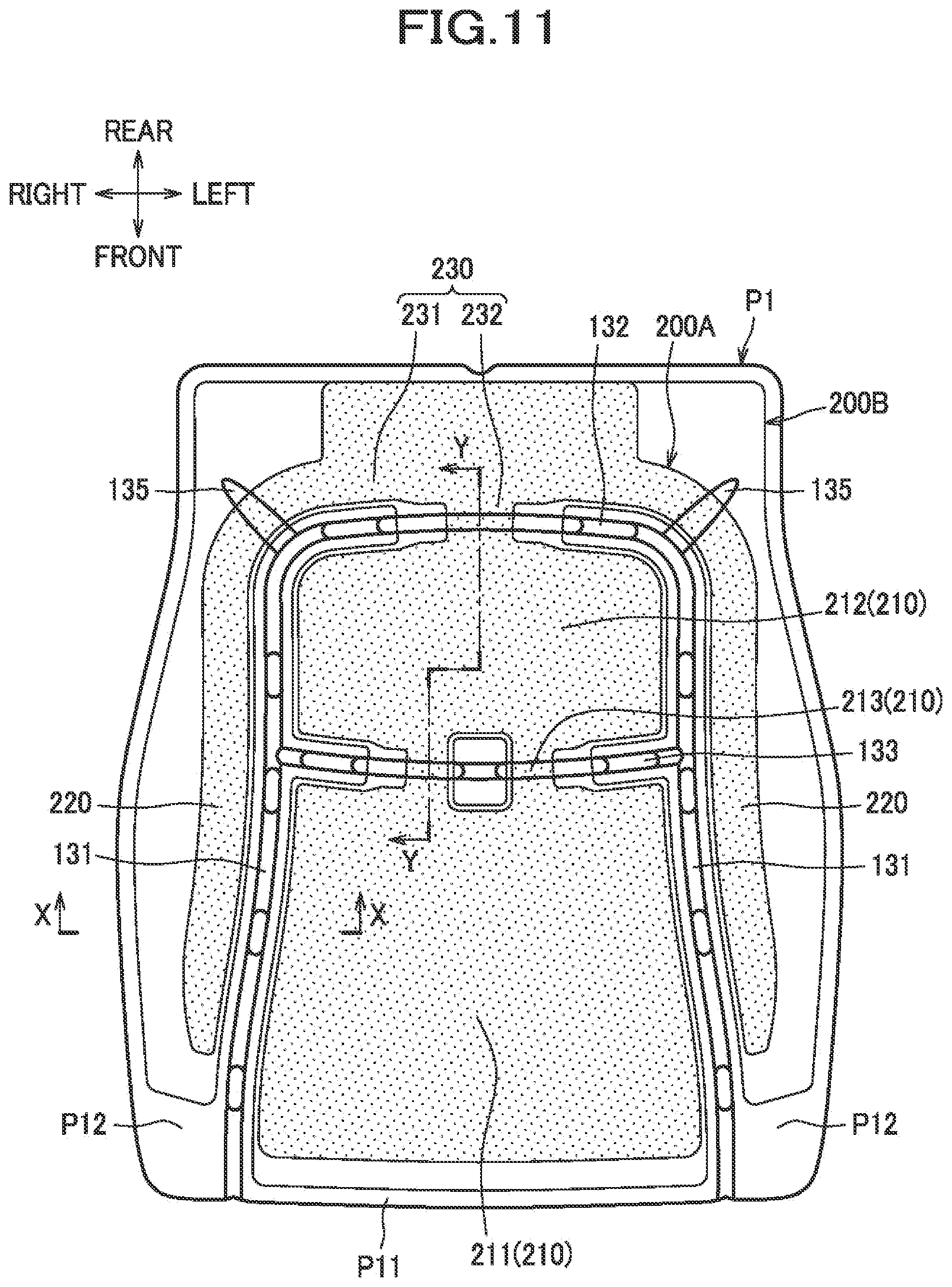 Patent US11780353 Figure 11 – Vehicle seat