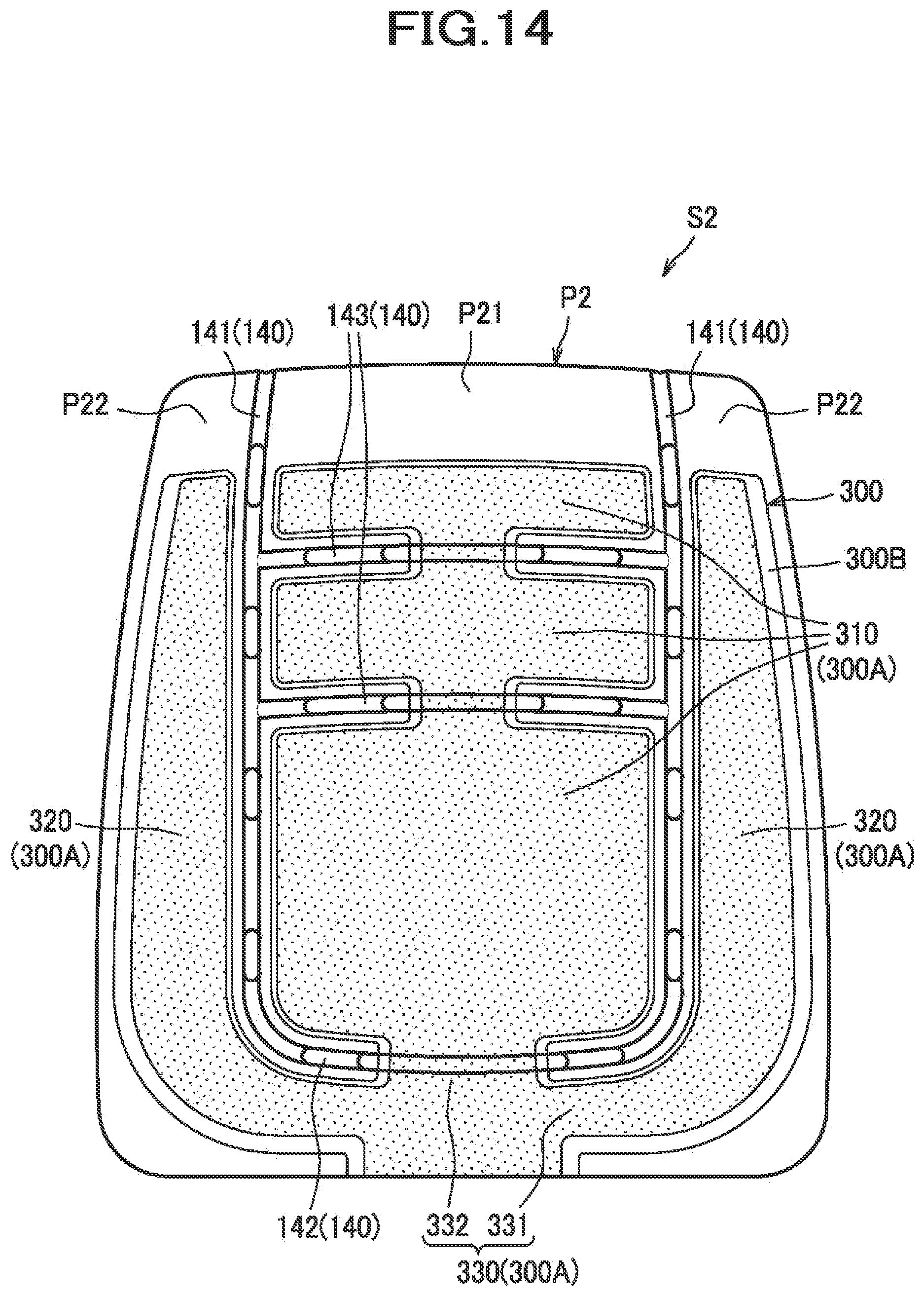 Patent US11780353 Figure 14 – Vehicle seat